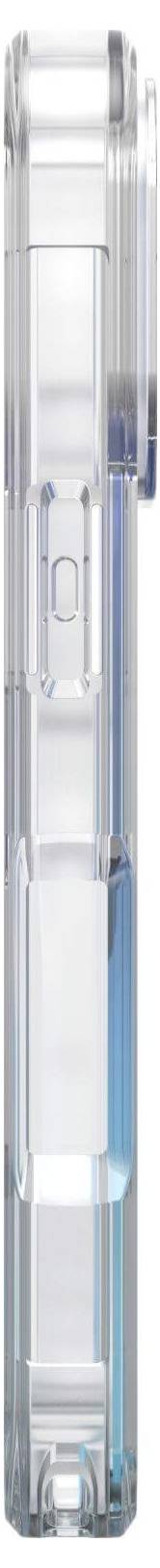 Przezroczysta plastikowa osłona w kształcie pióra, prawdopodobnie obudowa na długopis lub urządzenie techniczne.