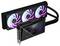 Karta graficzna z trzema wentylatorami RGB i zintegrowanym systemem chłodzenia, odpowiednia do wydajnych komputerów i gier.