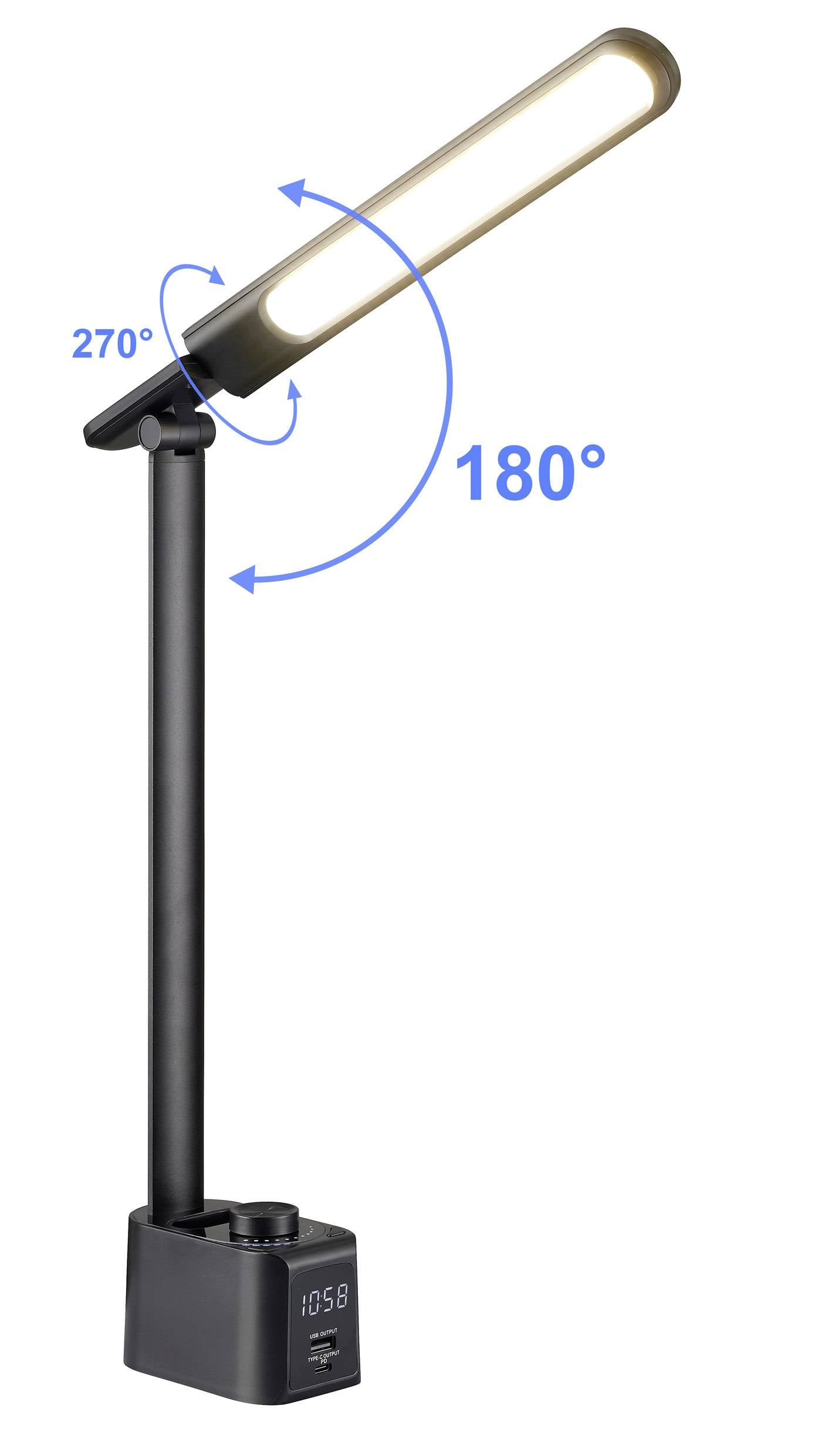 Lampka biurkowa LED Sygonix SY-6770690 LED czarny 720 lm-8