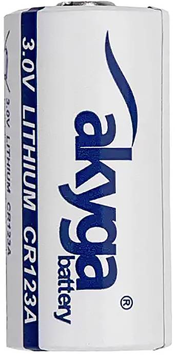 Bateria litowa CR123A marki akyga, 3,0V.