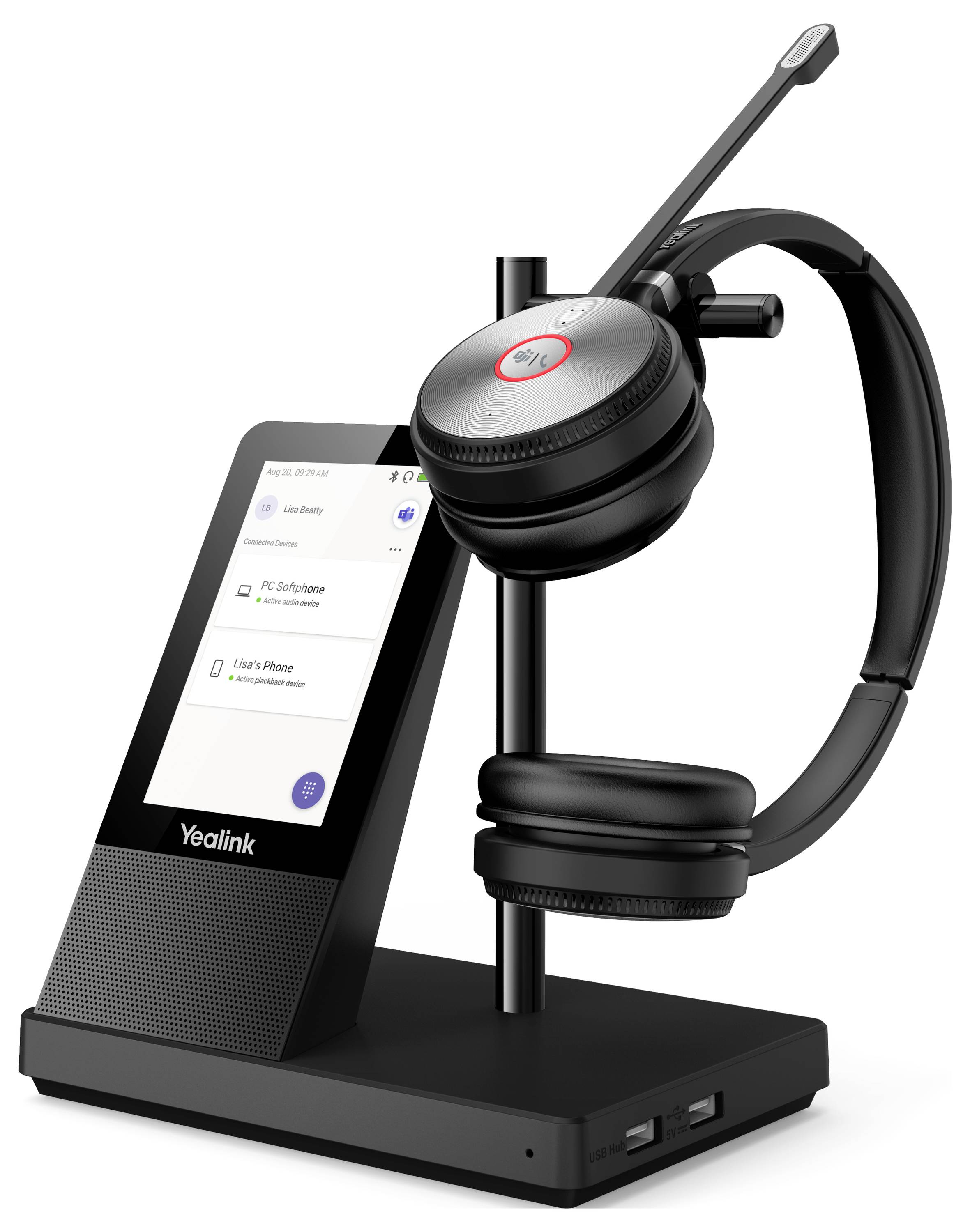 Yealink Yealink WH66 Dual - Headset - On-Ear - DECT - kabellos Słuchawki nauszne czarny-2
