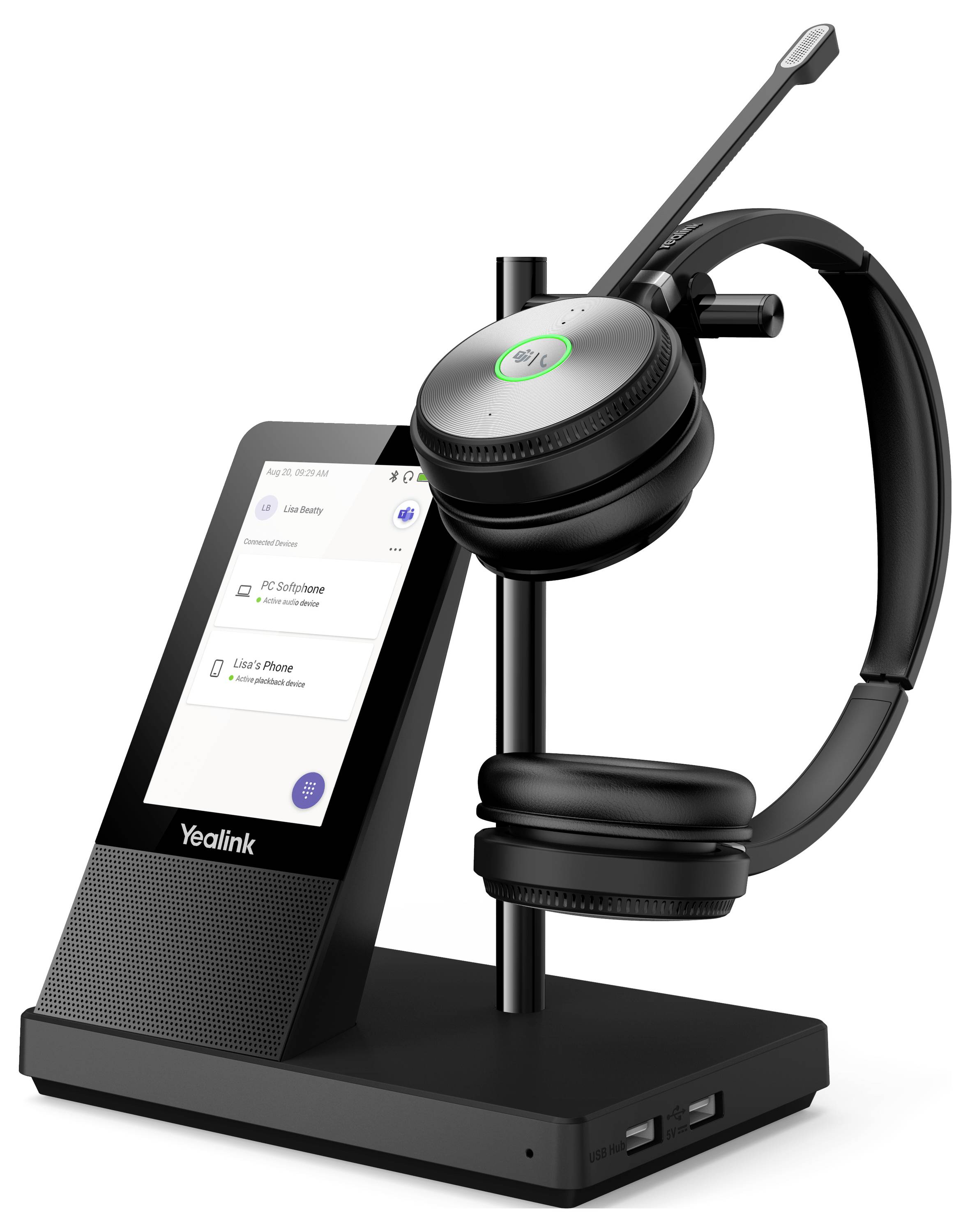 Yealink Yealink WH66 Dual - Headset - On-Ear - DECT - kabellos Słuchawki nauszne czarny-3