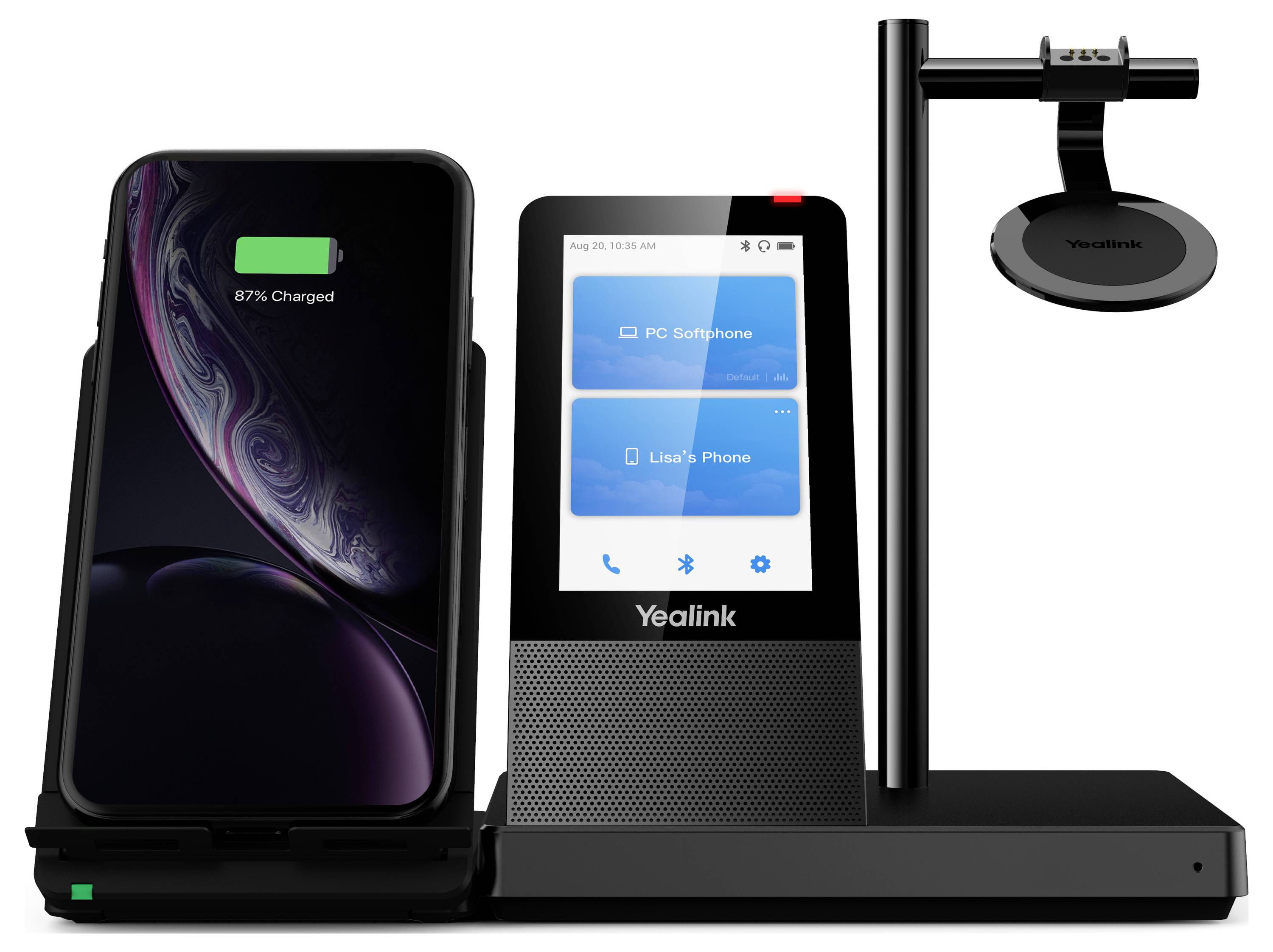 Yealink Yealink DECT Headset WH66 Mono UC Słuchawki nauszne czarny-1