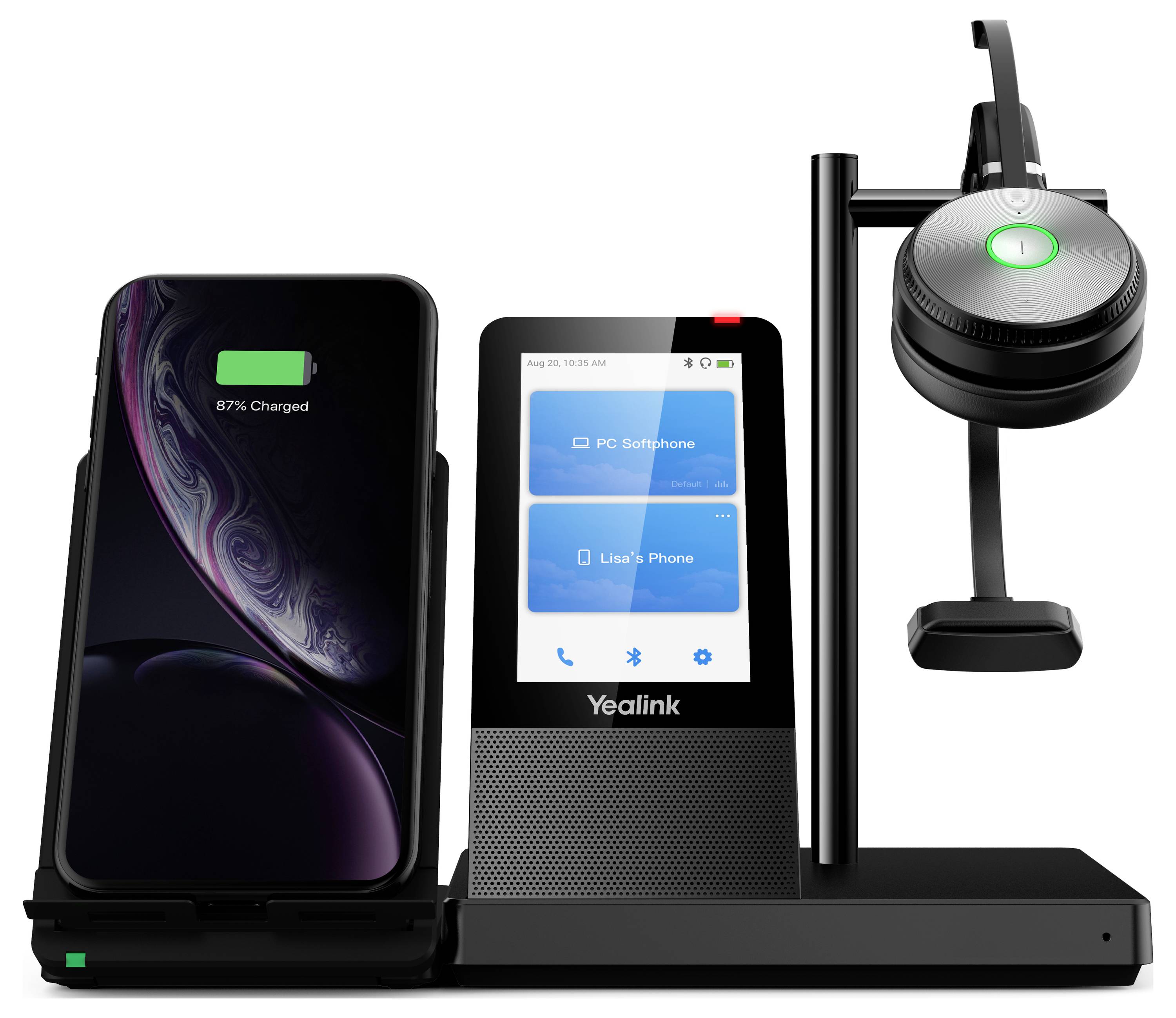 Yealink Yealink DECT Headset WH66 Mono UC Słuchawki nauszne czarny-3