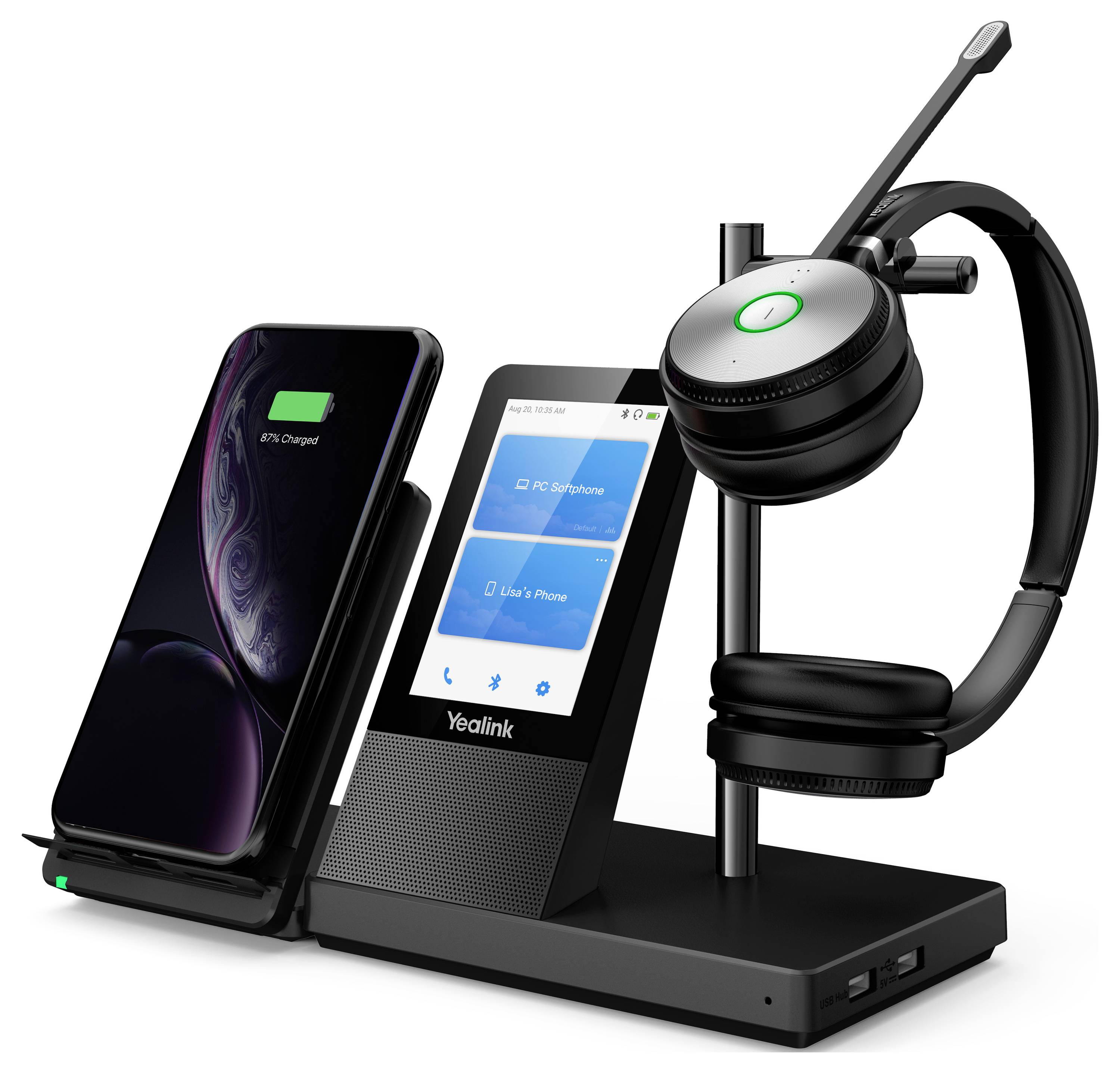 Yealink Yealink DECT Headset WH66 Dual UC Słuchawki nauszne czarny-4