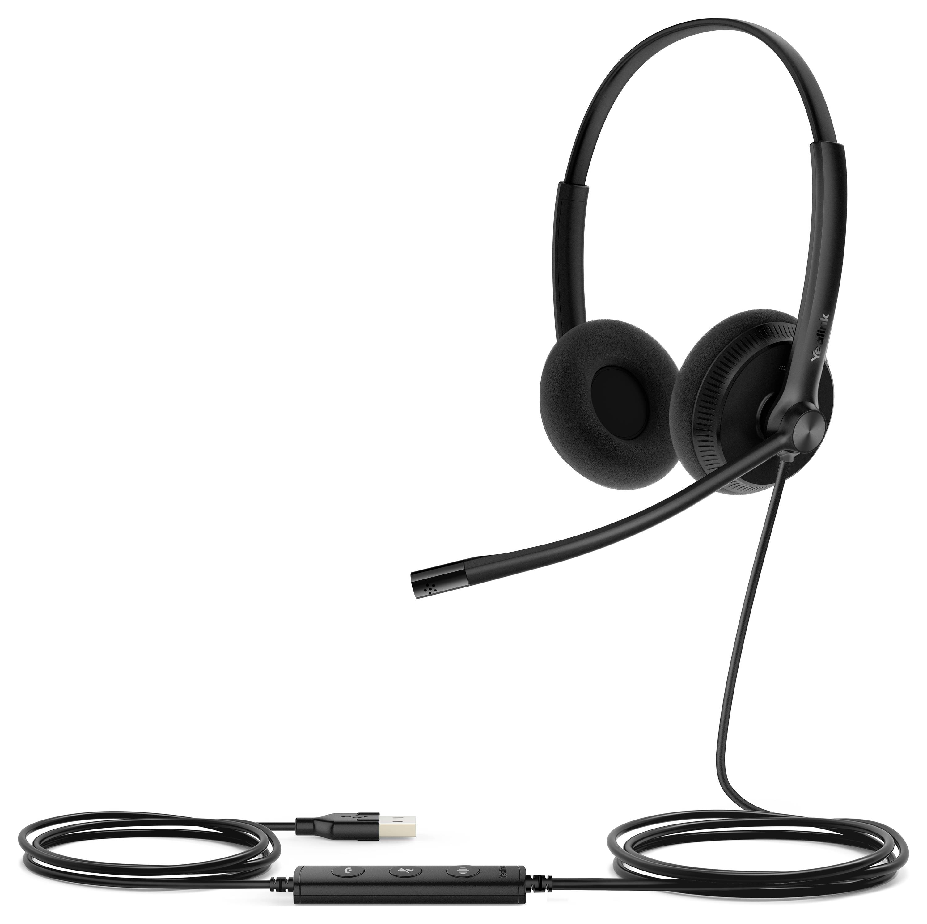 Yealink Yealink UH34 Lite Dual - Headset - On-Ear - kabelgebunden Słuchawki nauszne czarny-1