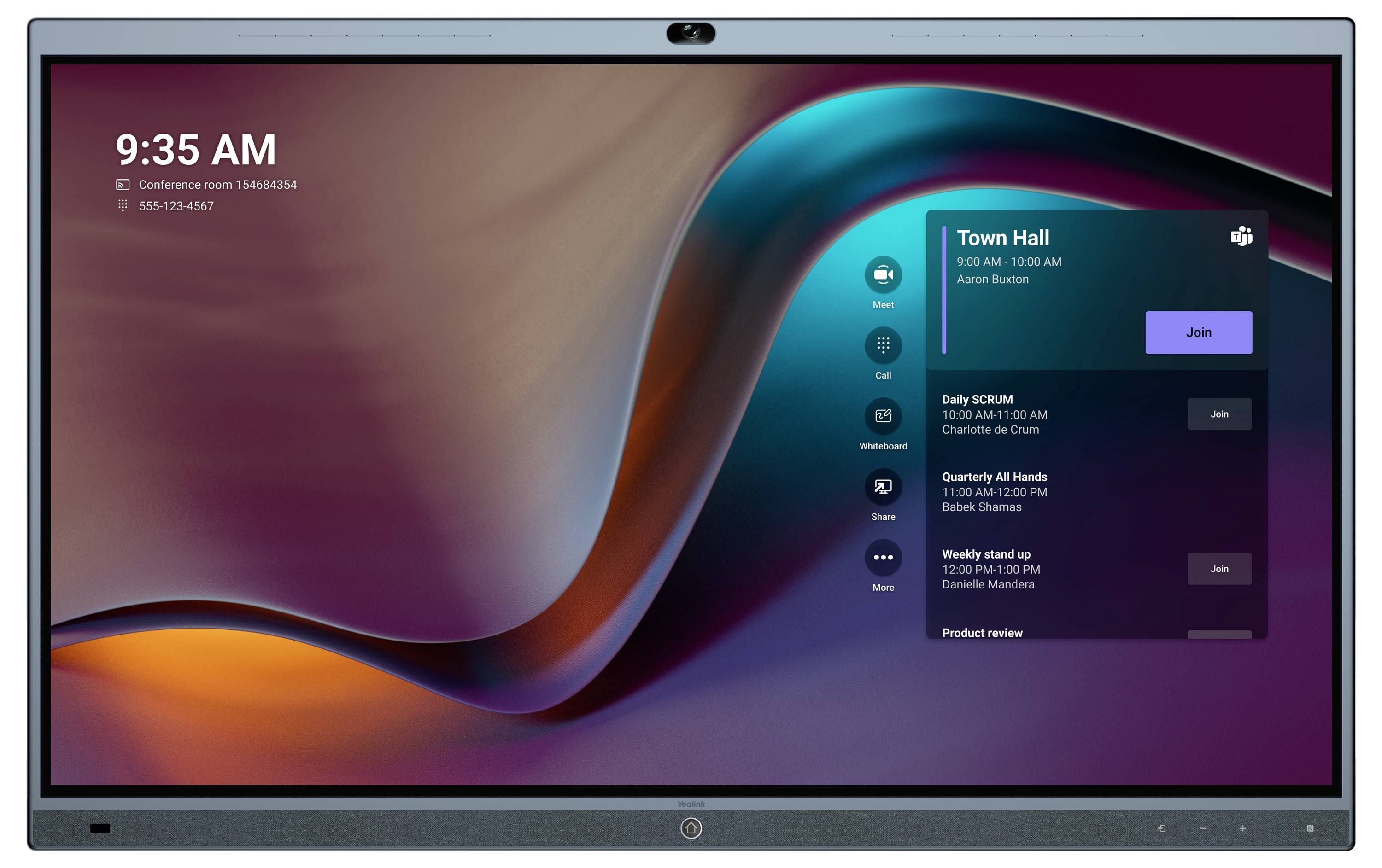 Yealink Yealink MeetingBoard65 schwarz (Spedition) System konferencyjny czarny-1