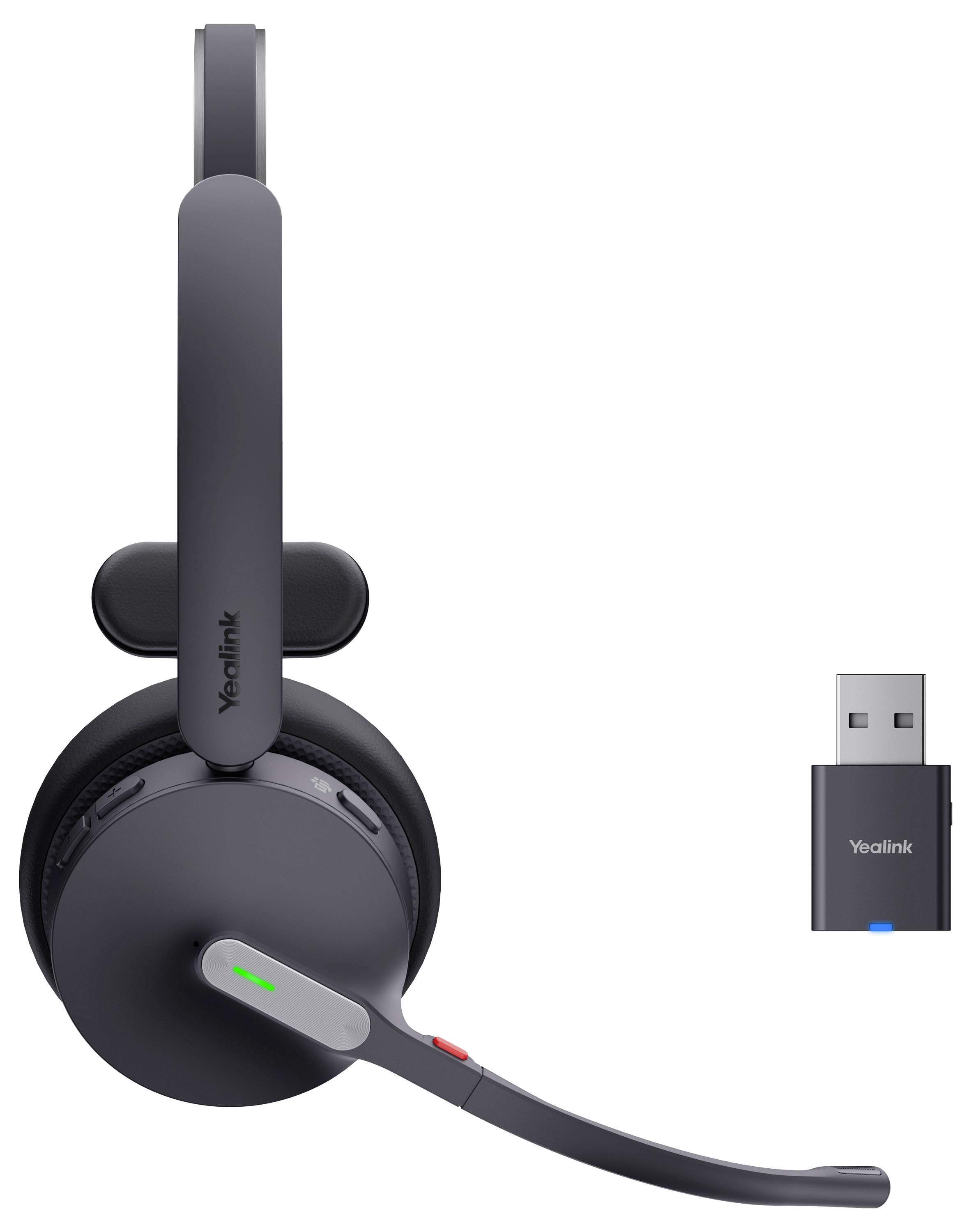 Yealink Yealink Headset WH64 Hybrid Mono Teams Słuchawki nauszne Bluetooth Mono czarny redukcja szumów mikrofonu Przycis-4