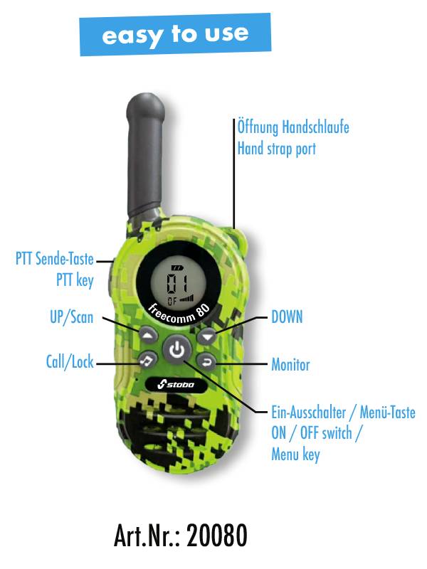 Радіостанція PMR Stabo freecomm 80