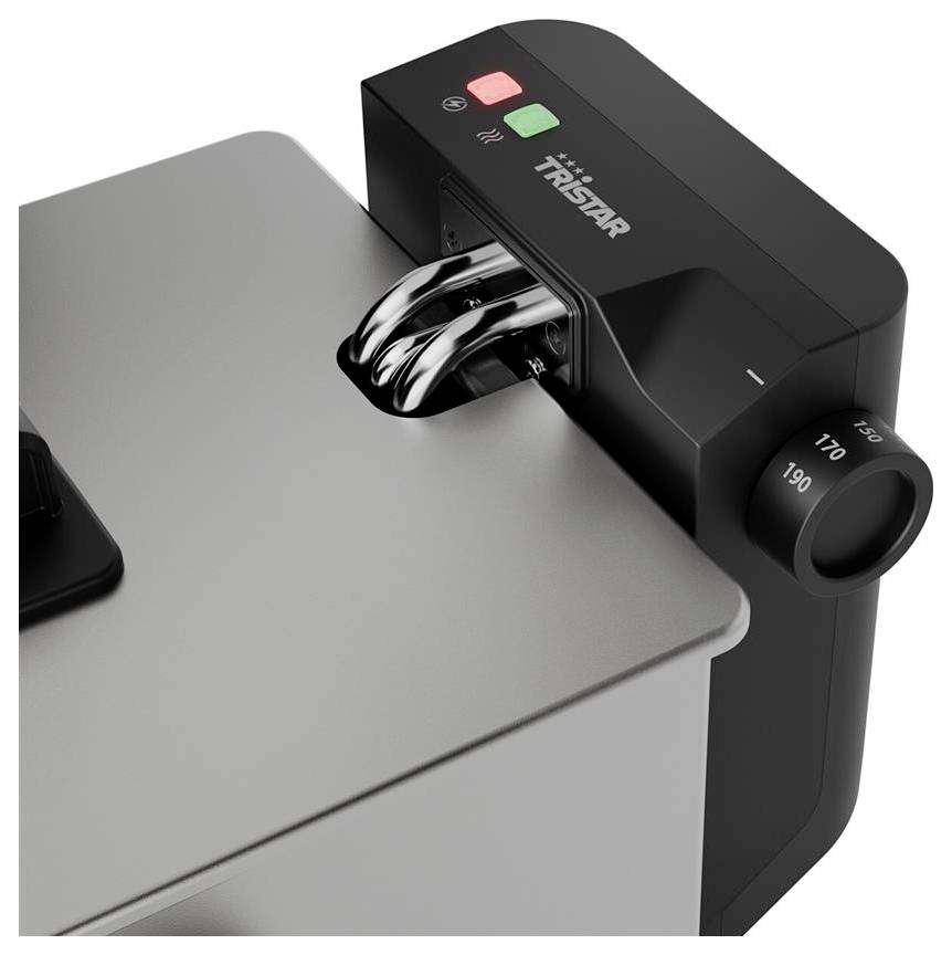 Фритюрниця Tristar neu 3 л 2000 Вт срібляста, чорна