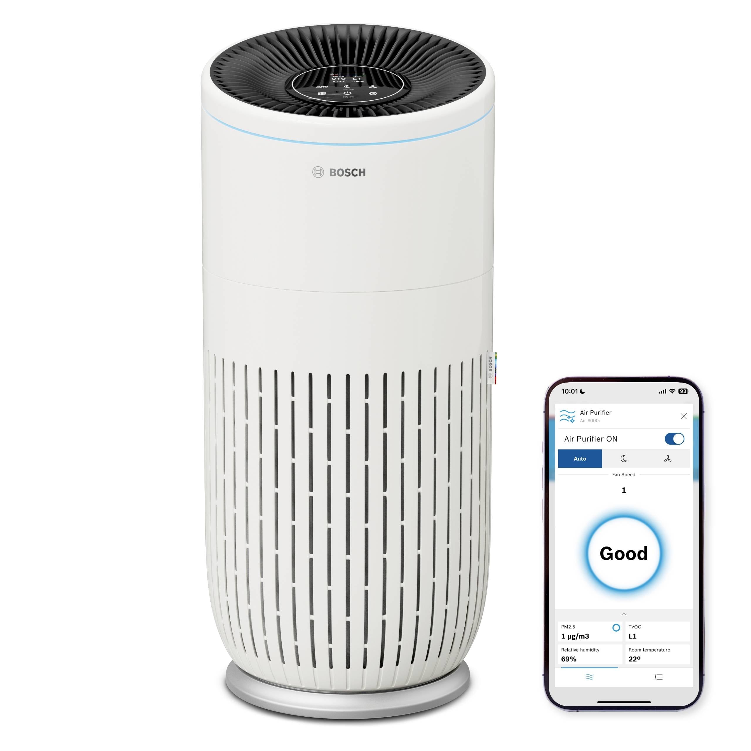 Очищувач повітря Bosch Home Comfort Air 6000i 125 м² Білий, Чорний