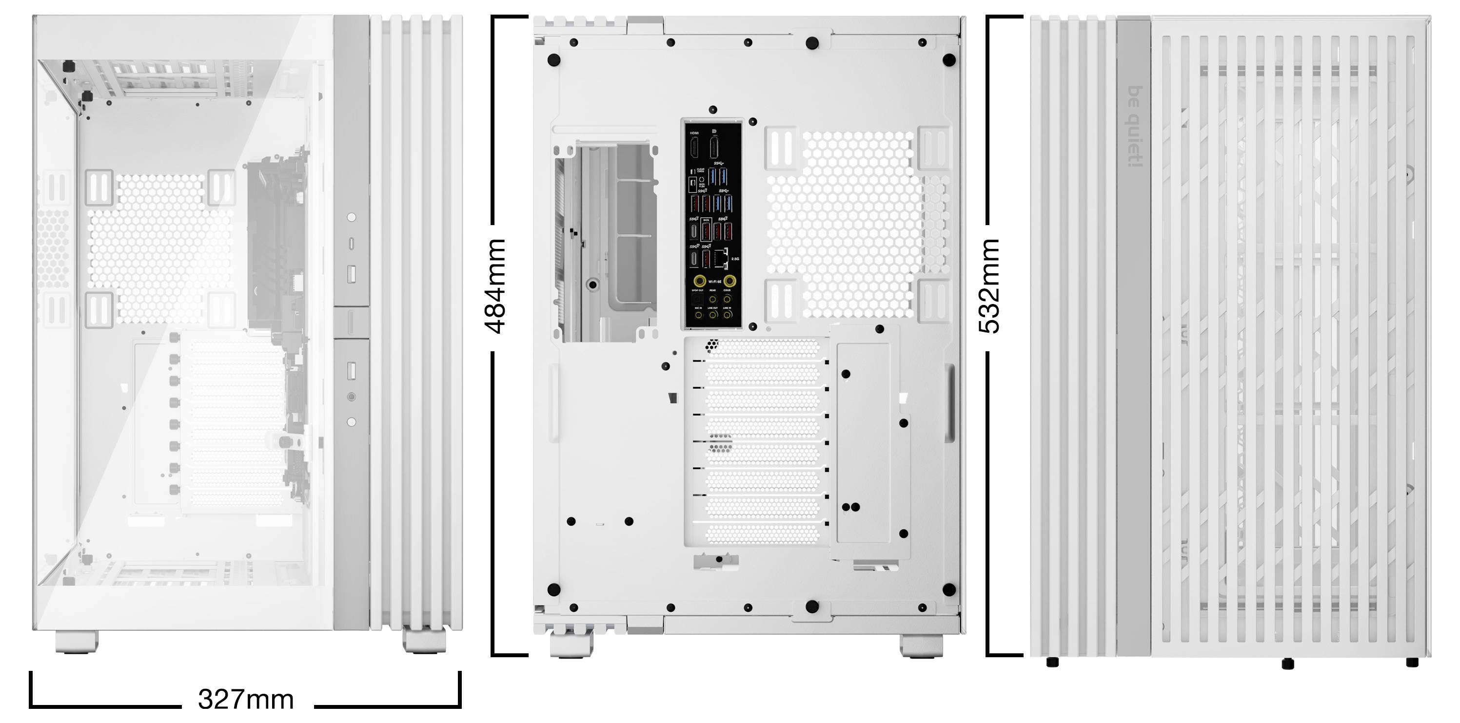 Корпус для комп'ютера BeQuiet LIGHT BASE 900 DX White Full Tower, білий