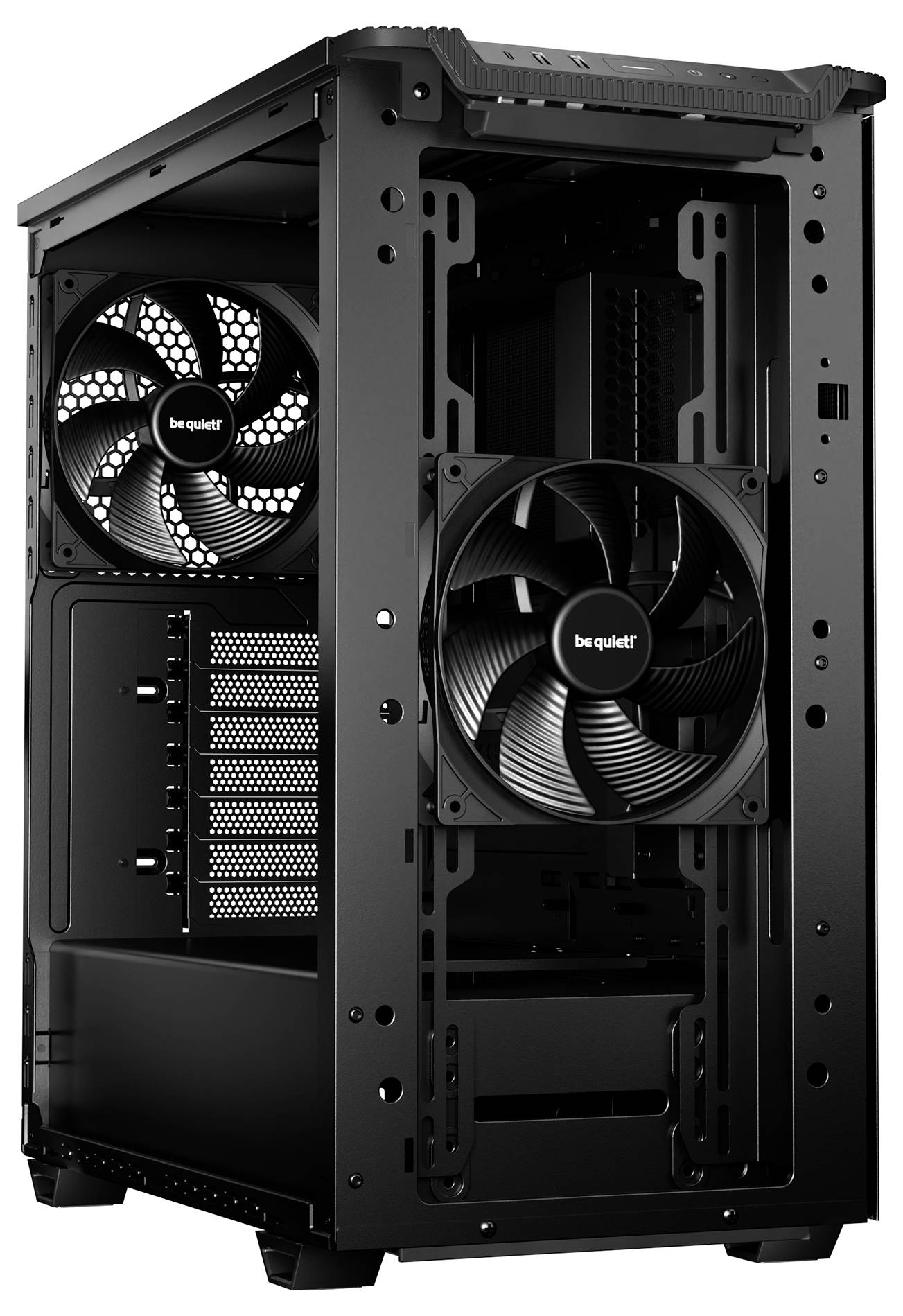 Комп'ютерний корпус BeQuiet PURE BASE 501 Airflow Window Black Midi Tower, чорний
