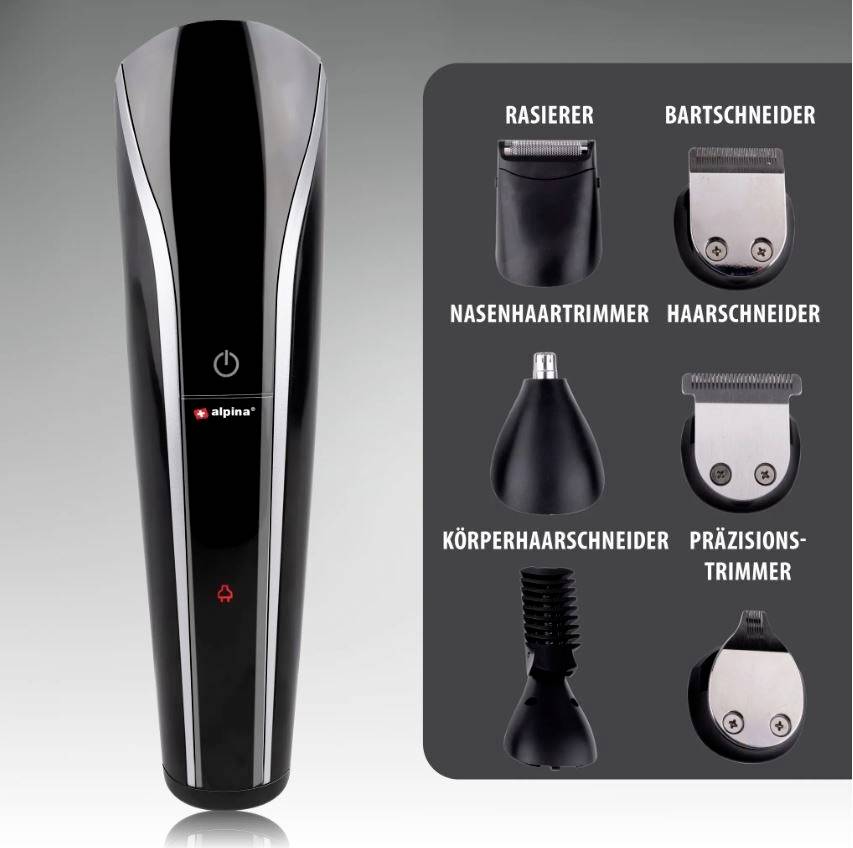 Машинка для стрижки волосся Alpina Switzerland 871125218841, чорна
