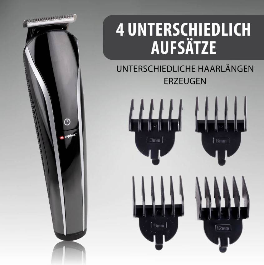 Машинка для стрижки волосся Alpina Switzerland 871125218841, чорна