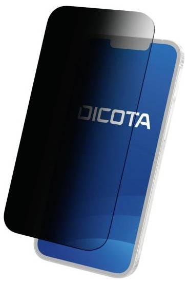 Smartfon z niebieską folią na ekranie wyświetlającą napis 'DICOTA'.