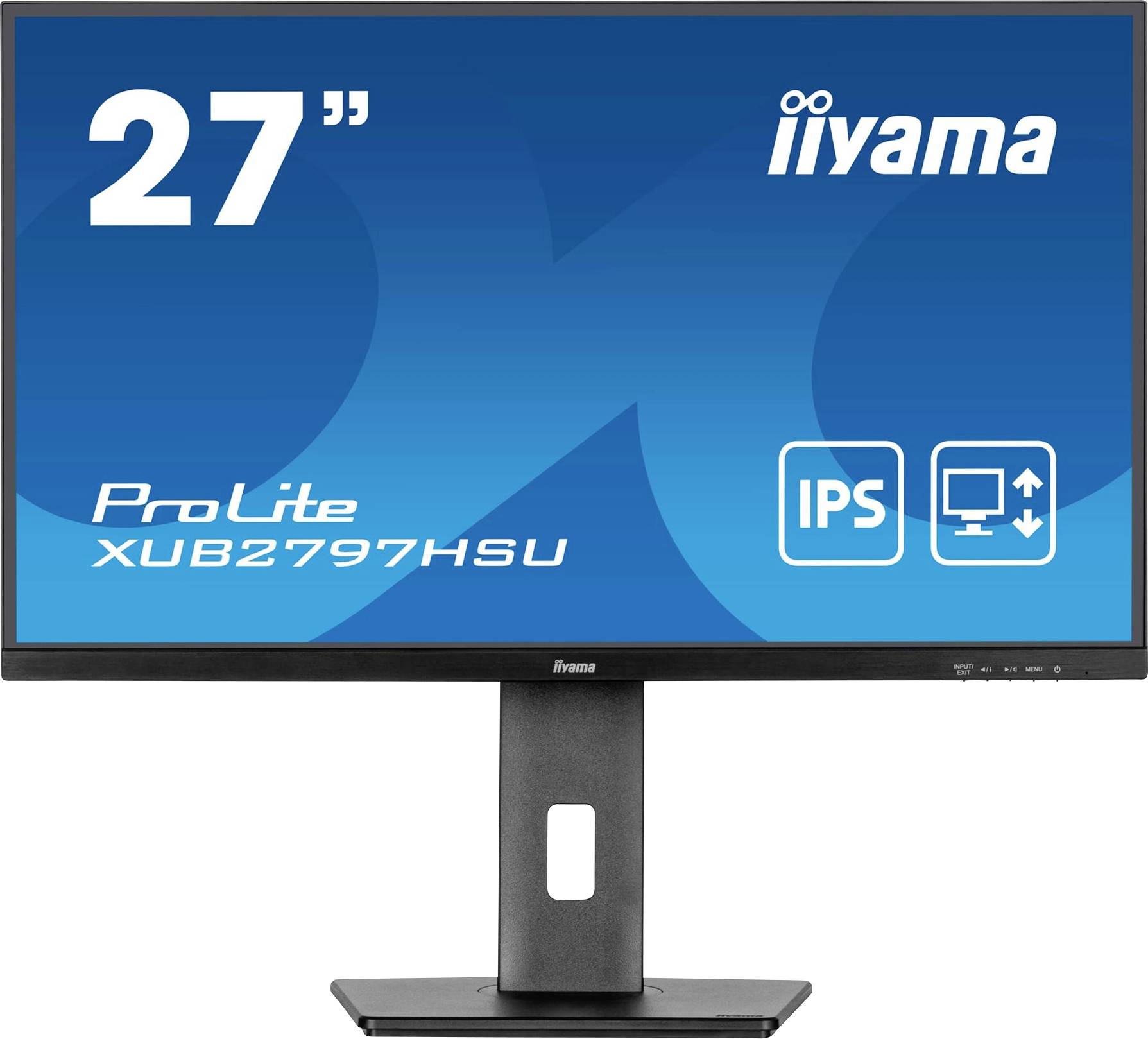 Монітор Iiyama ProLite XUB2797HSU-B2 EEK E (A - G) 68,6 см (27 дюймів) 1920 x 1080 пікселів 16:9 1 мс HDMI, DisplayPort, навушники