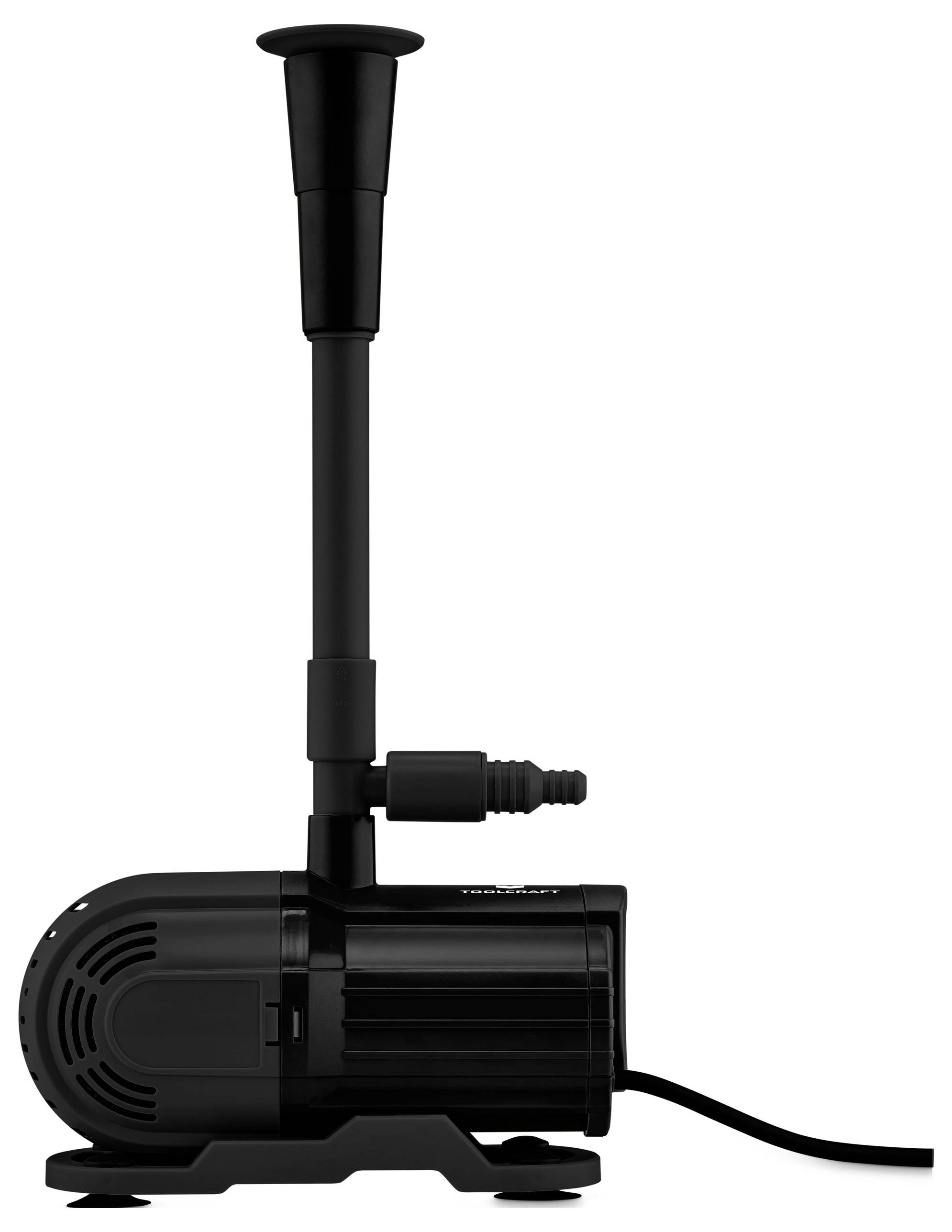 Фонтанный насос TOOLCRAFT TO-10167501 с функцией фильтрации, производительностью 2300 л/ч.