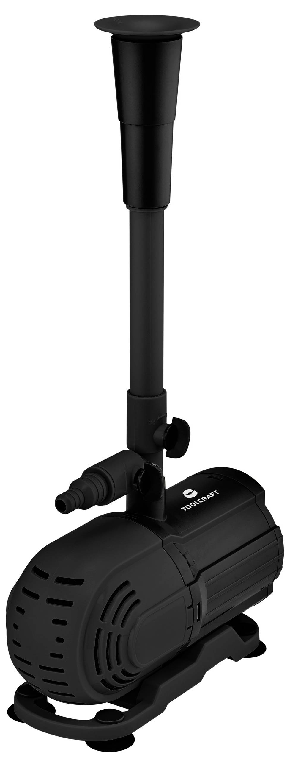 Фонтанный насос TOOLCRAFT TO-10167501 с функцией фильтрации, производительностью 2300 л/ч.