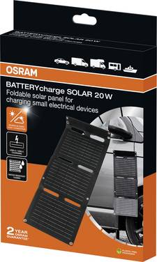 Moduł monokrystaliczny Osram Automotive BATTERYcharge SOLAR 20W INCL. USB 20 W 5 V