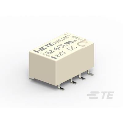 Prostokątny element elektryczny z sześcioma przyłączami, oznaczony napisem "TE Axicom 4,5 V DC".