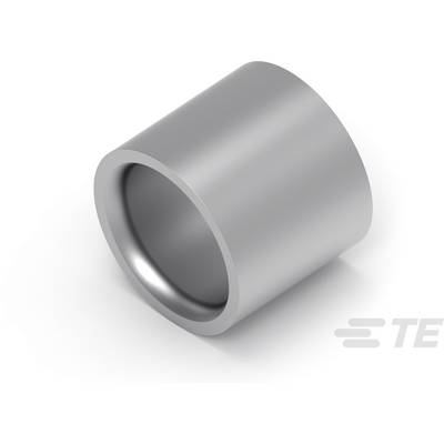 Cylindryczny srebrny kawałek metalu, prawdopodobnie wtyczka lub element techniczny, leży na białej powierzchni.