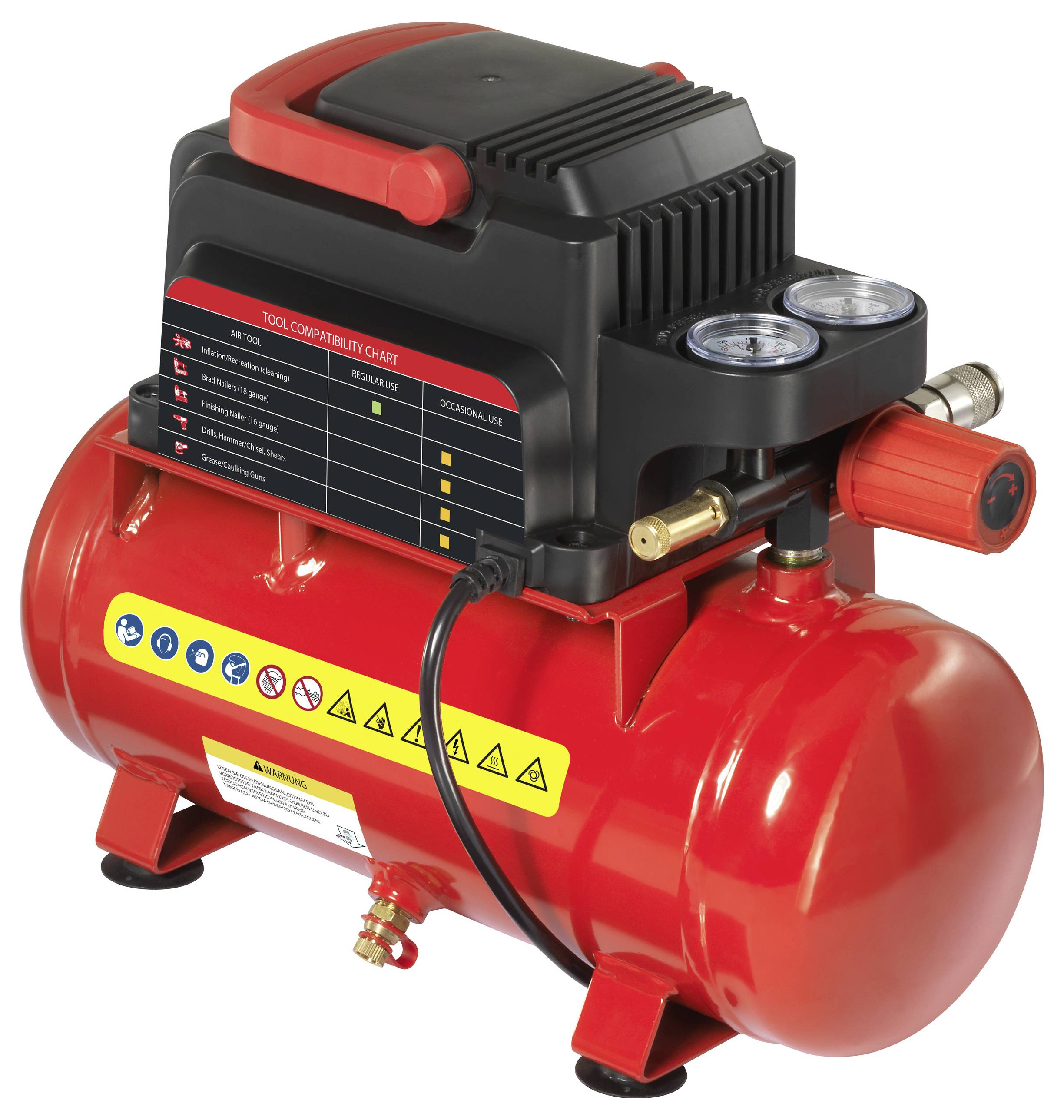 Повітряний компресор TOOLCRAFT 8 бар