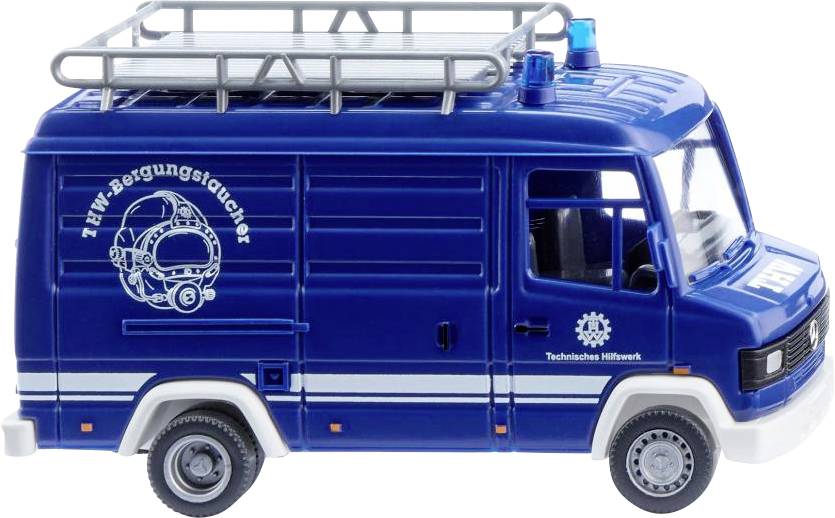 Wiking 027201 H0 Автомобіль екстреної допомоги Mercedes Benz Модель фургона 507 D THW
