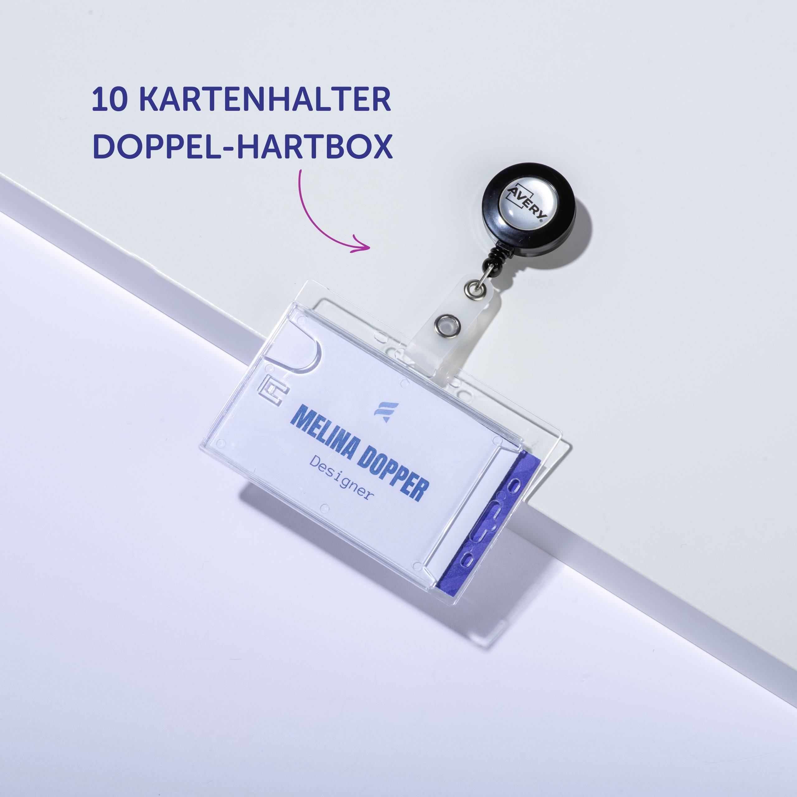 Avery-Zweckform 4827 Etui na identyfikator (S x W) 90 mm x 54 mm 10 szt.-5