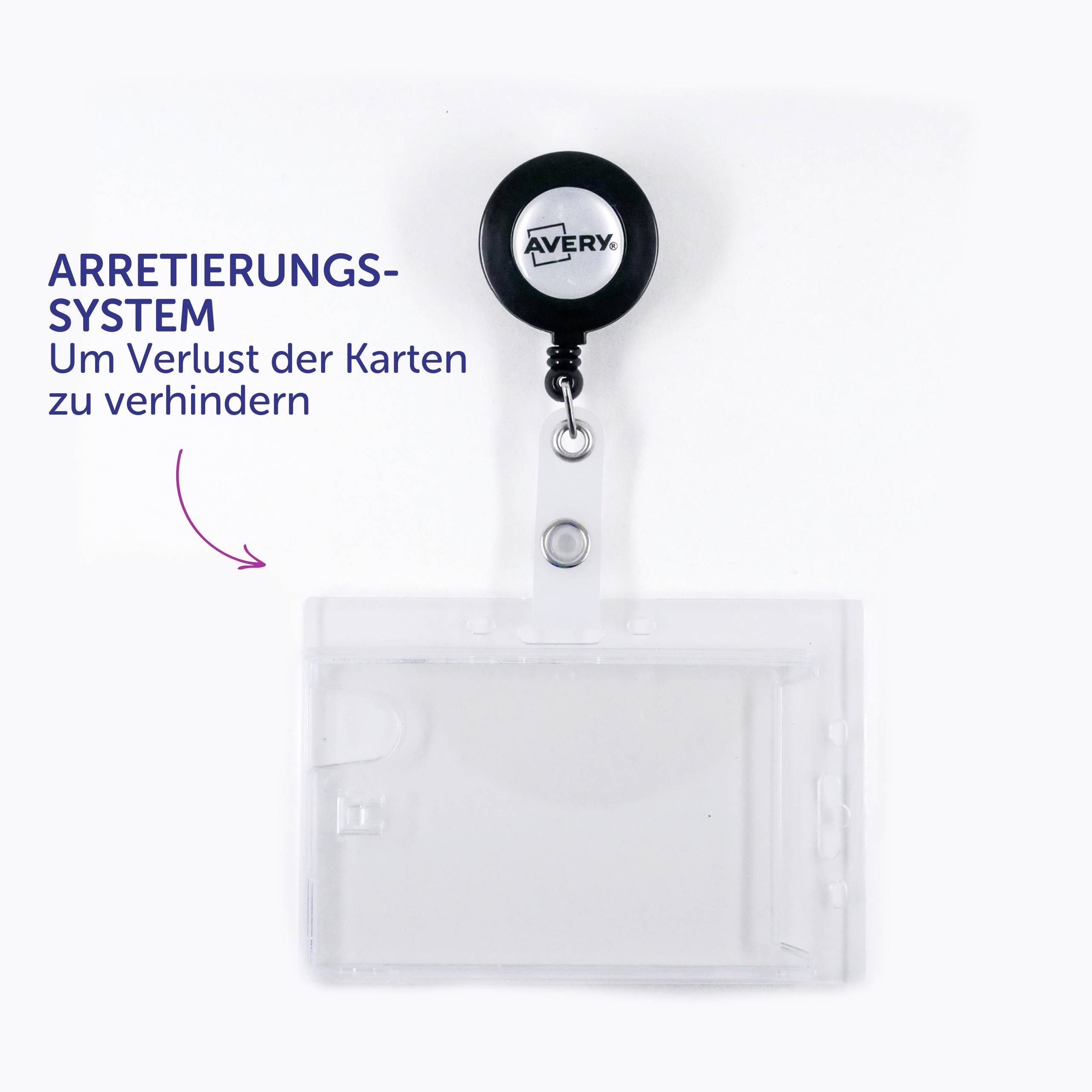 Avery-Zweckform 4827 Etui na identyfikator (S x W) 90 mm x 54 mm 10 szt.-8