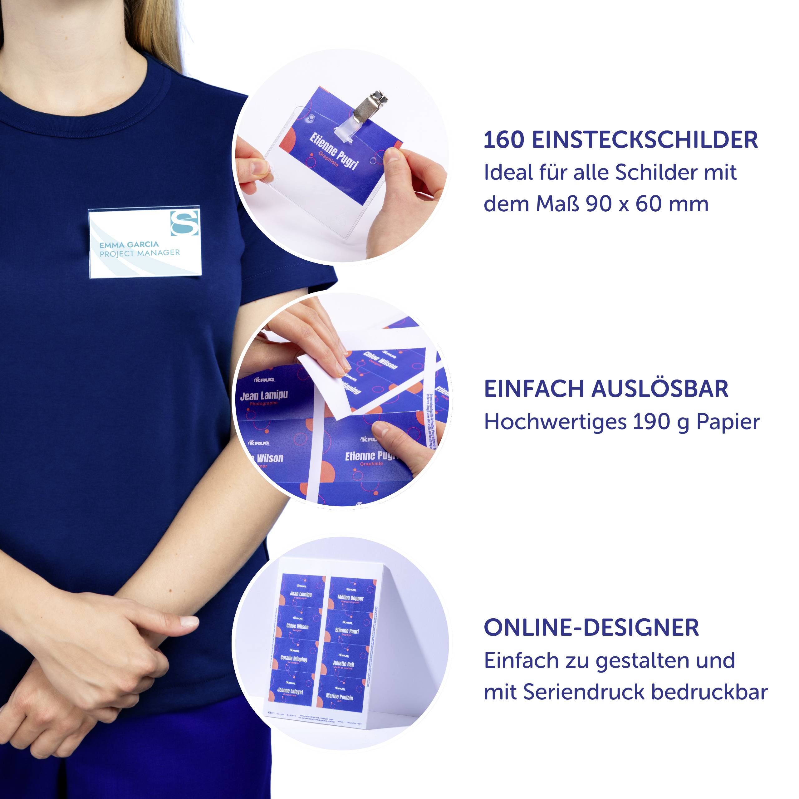 Avery-Zweckform L4728-20 Wkładka etykiety 90 mm x 60 mm biały-4