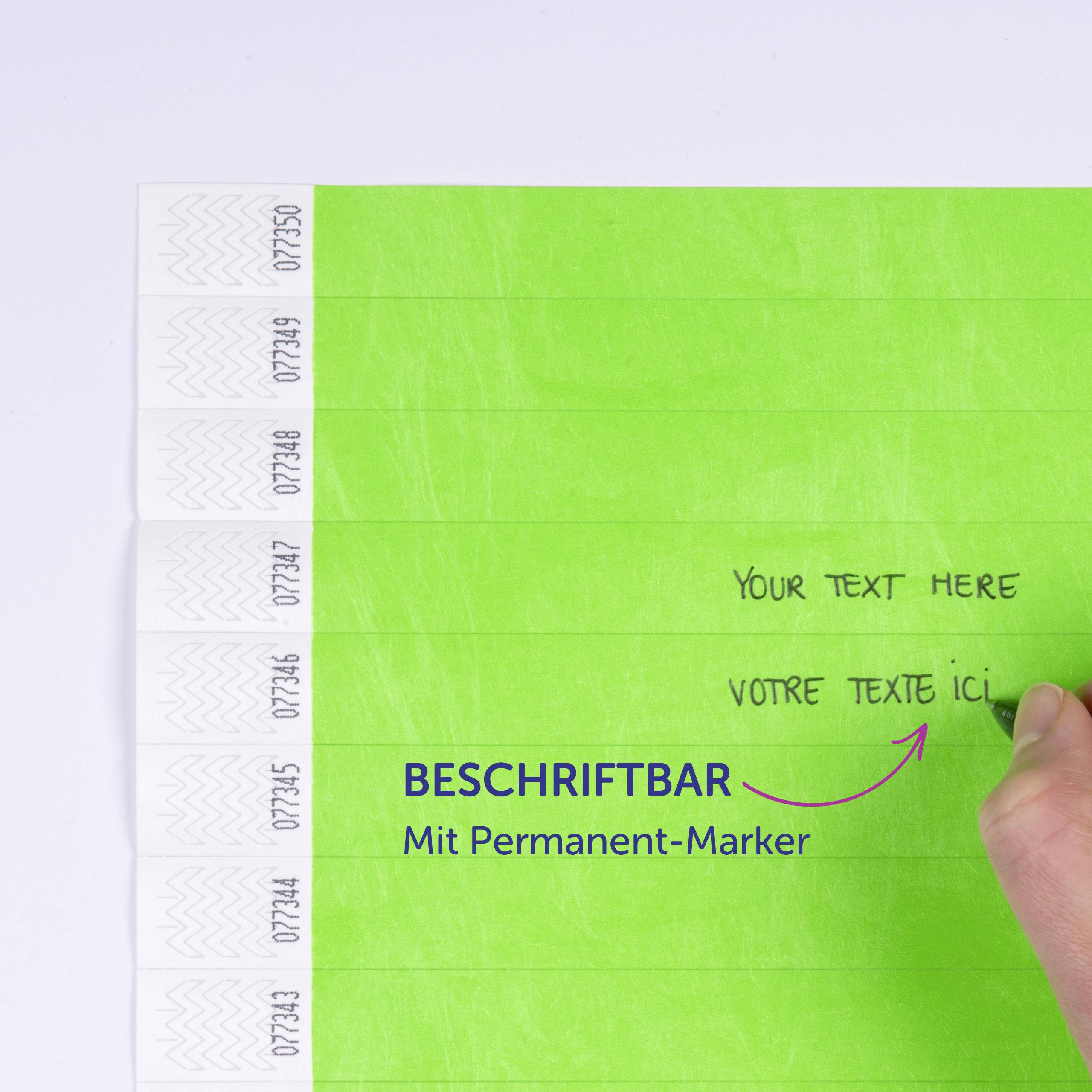 Avery-Zweckform TYVGN-50 opaska wejściowa (D x S) 256 mm x 19 mm Pasek przylepny 500 szt.-8