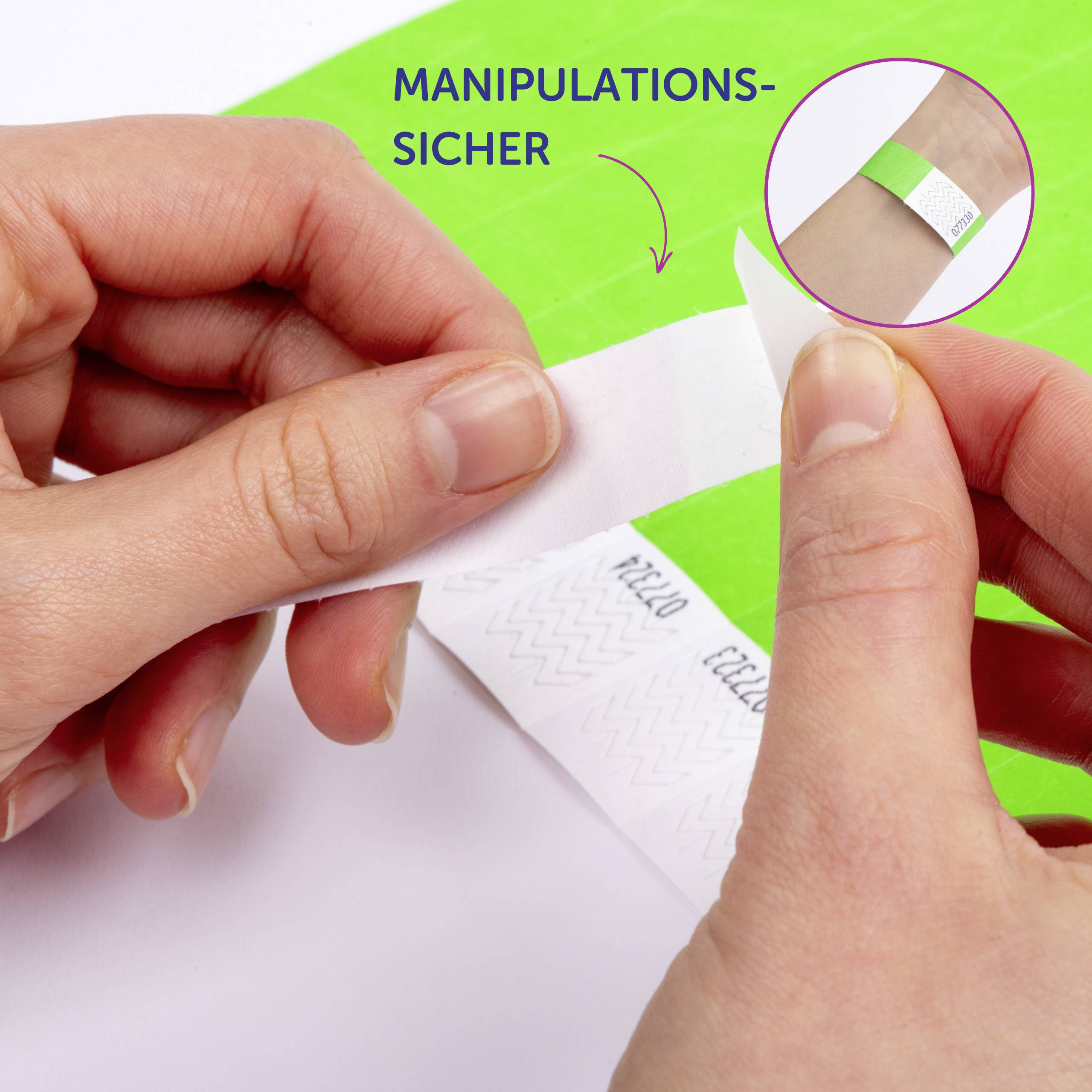 Avery-Zweckform TYVGN-50 opaska wejściowa (D x S) 256 mm x 19 mm Pasek przylepny 500 szt.-10