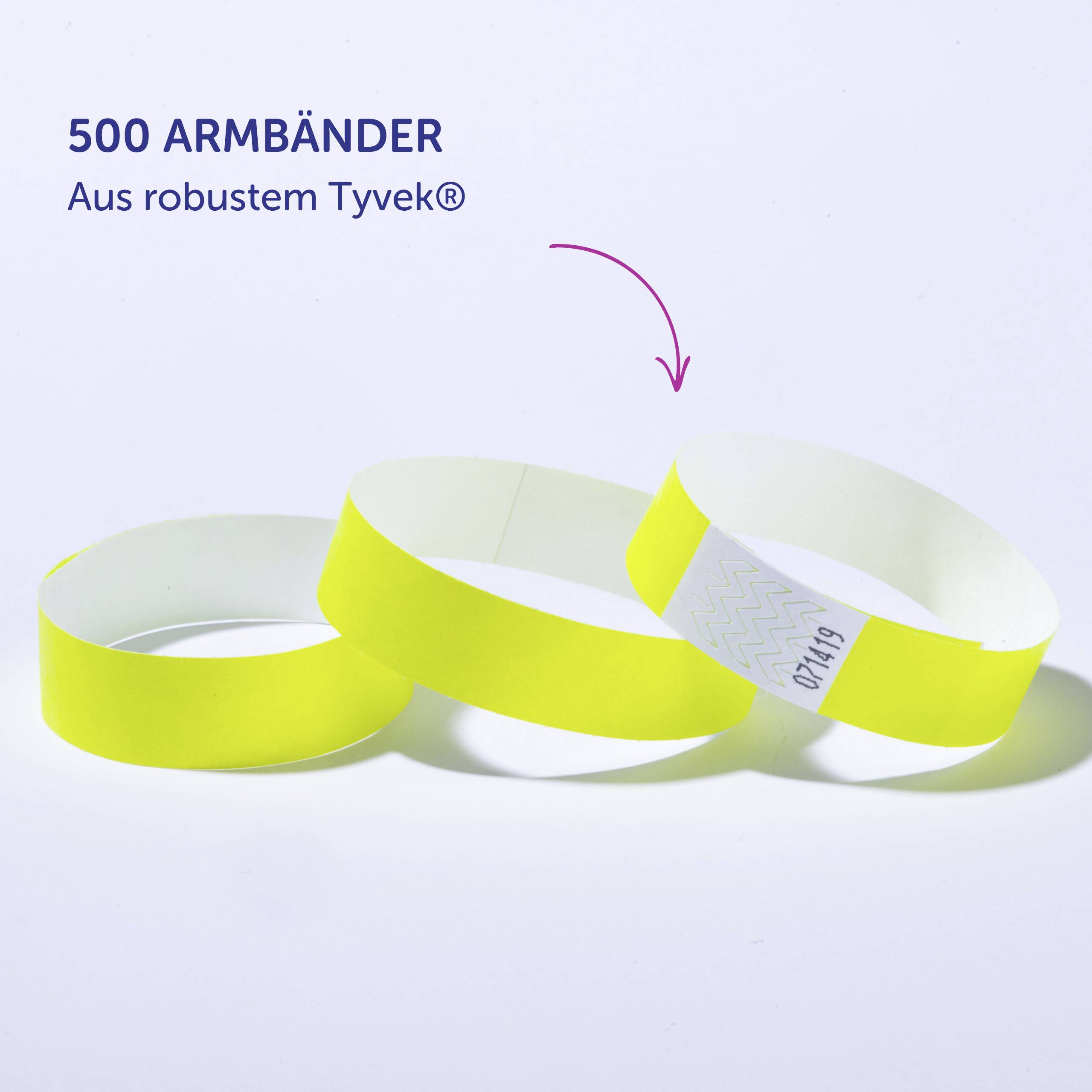 Avery-Zweckform TYVYW-50 opaska wejściowa (D x S) 256 mm x 19 mm Pasek przylepny 500 szt.-6