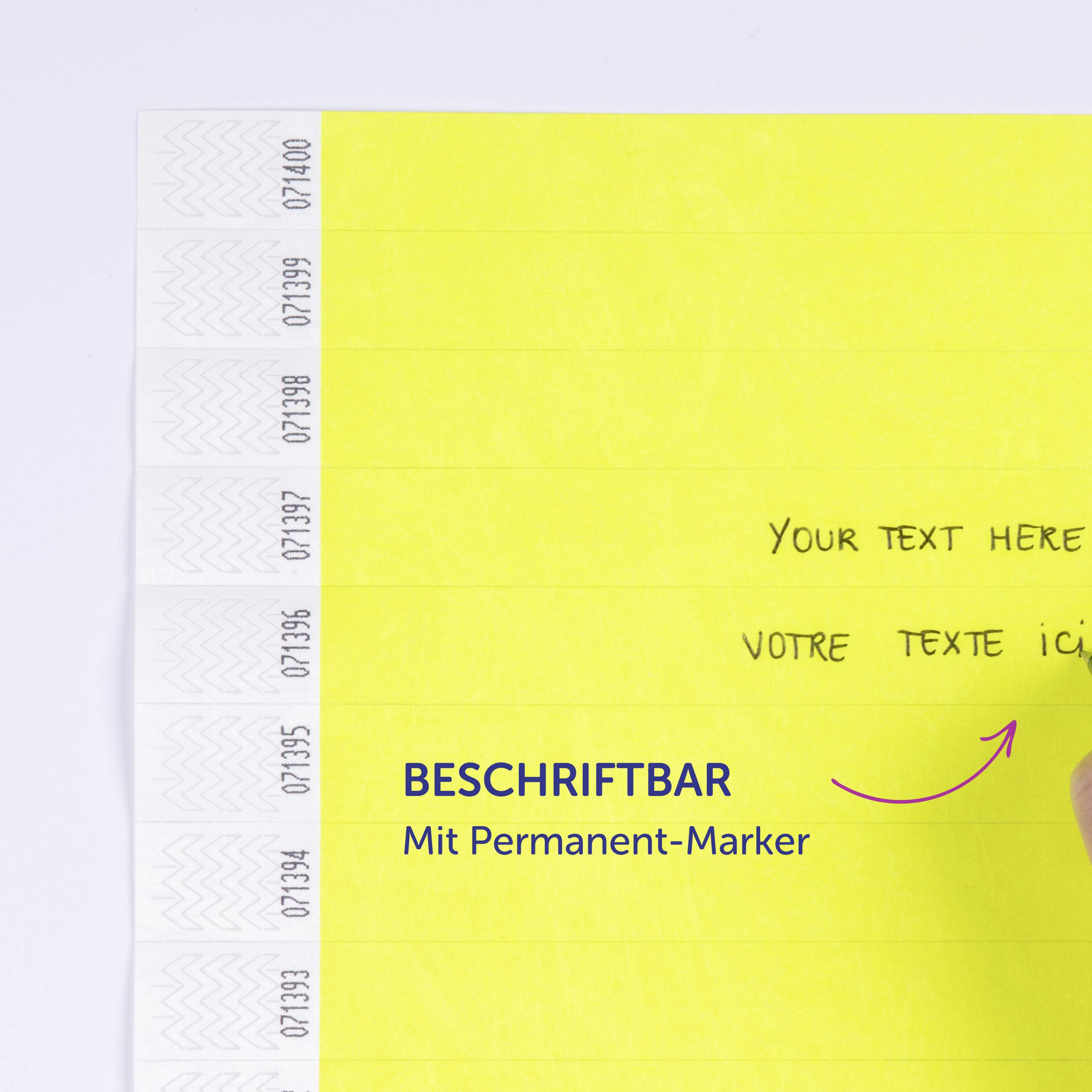 Avery-Zweckform TYVYW-50 opaska wejściowa (D x S) 256 mm x 19 mm Pasek przylepny 500 szt.-8