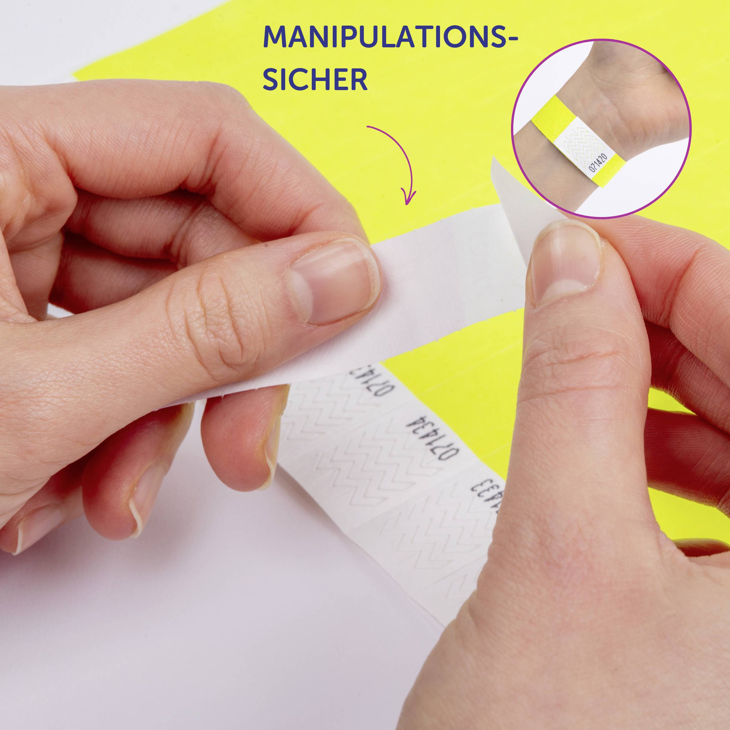 Avery-Zweckform TYVYW-50 opaska wejściowa (D x S) 256 mm x 19 mm Pasek przylepny 500 szt.-10