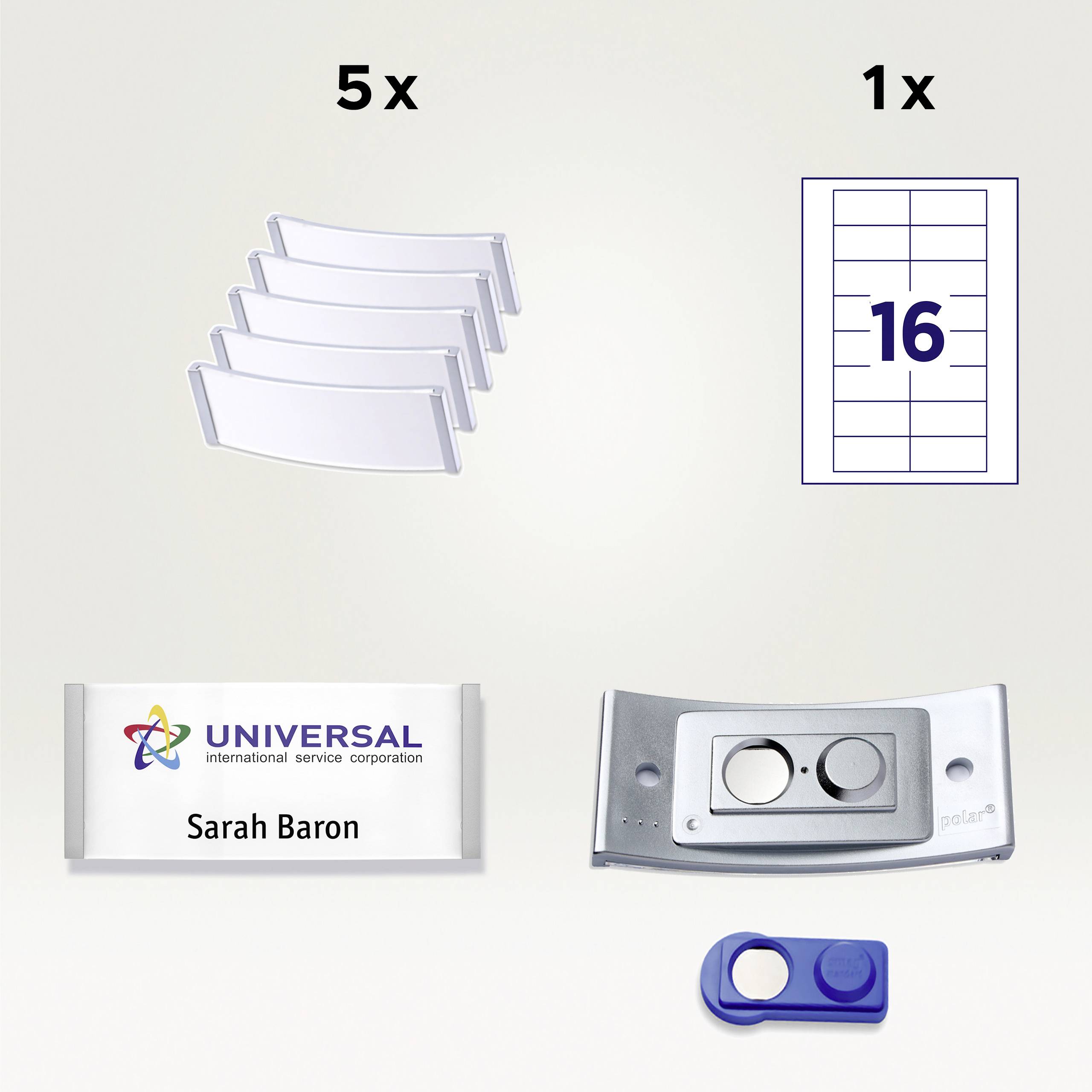 Етикетка Avery-Zweckform POL35MA66-5DR (Ш x В) 80 мм x 34 мм 5 шт.