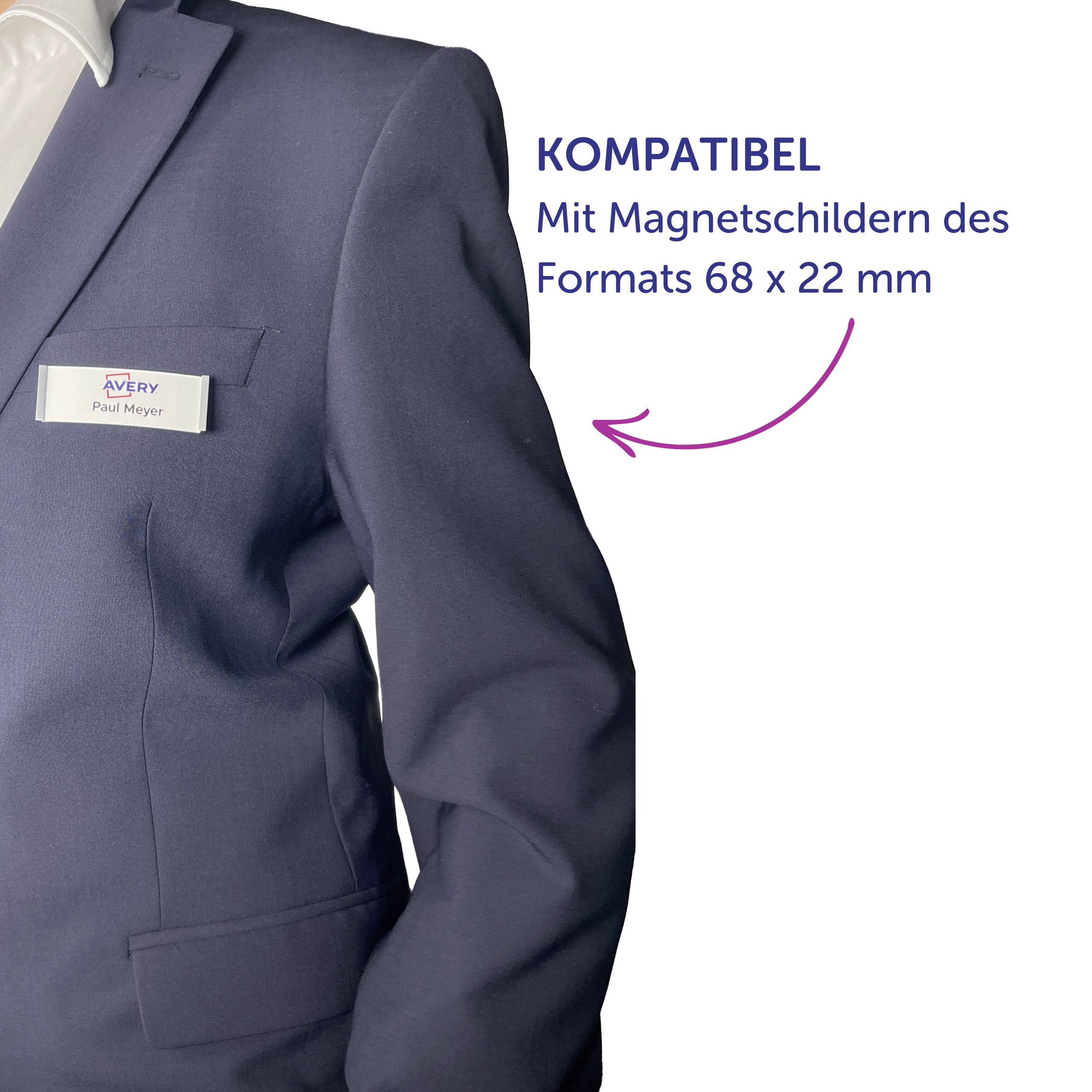 Avery-Zweckform DPC6422A-10 Wkładka etykiety 64 mm x 22 mm biały-4