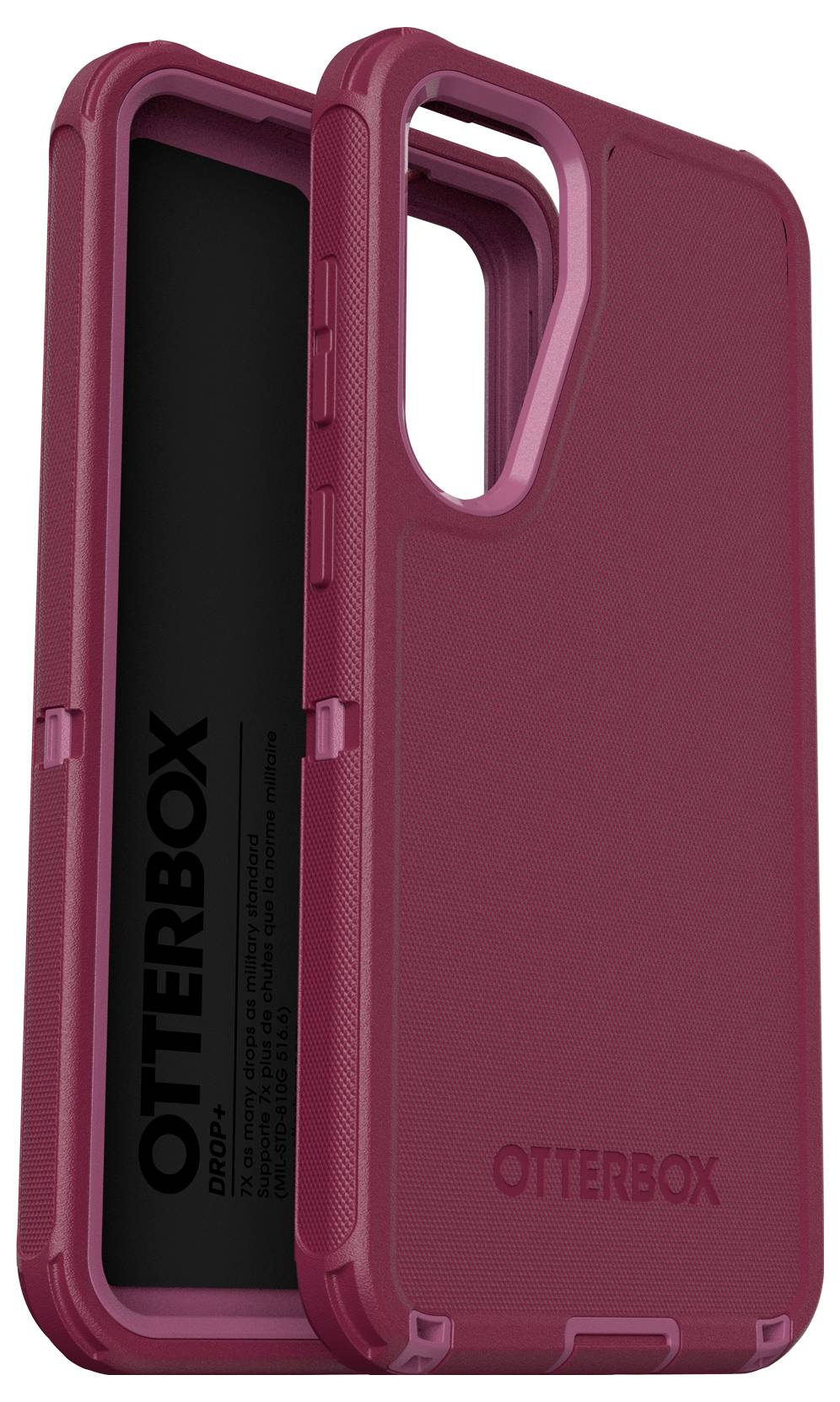 Czerwone etui na smartfona o wytrzymałej konstrukcji marki Otterbox, przeznaczone do ochrony przed wstrząsami i codziennym użytkowaniem. Widoczna nazwa marki.