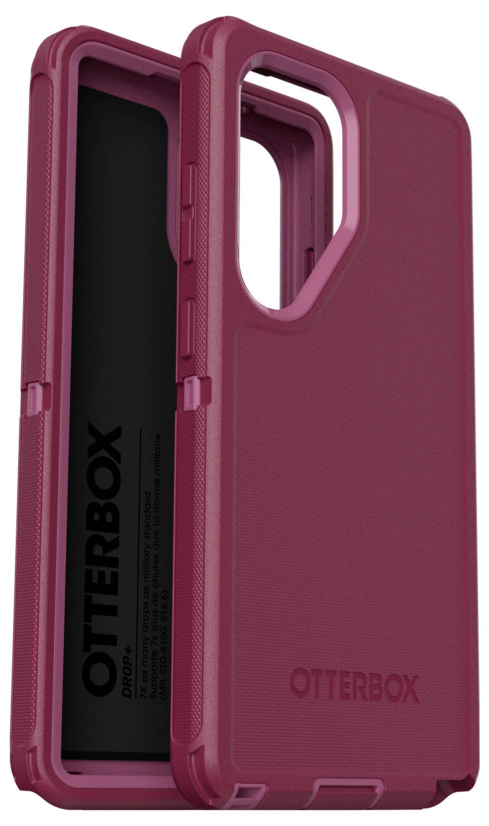 Czerwone etui OtterBox o wytrzymałej konstrukcji z zaokrąglonymi narożnikami. Tylna część posiada otwór na aparat.