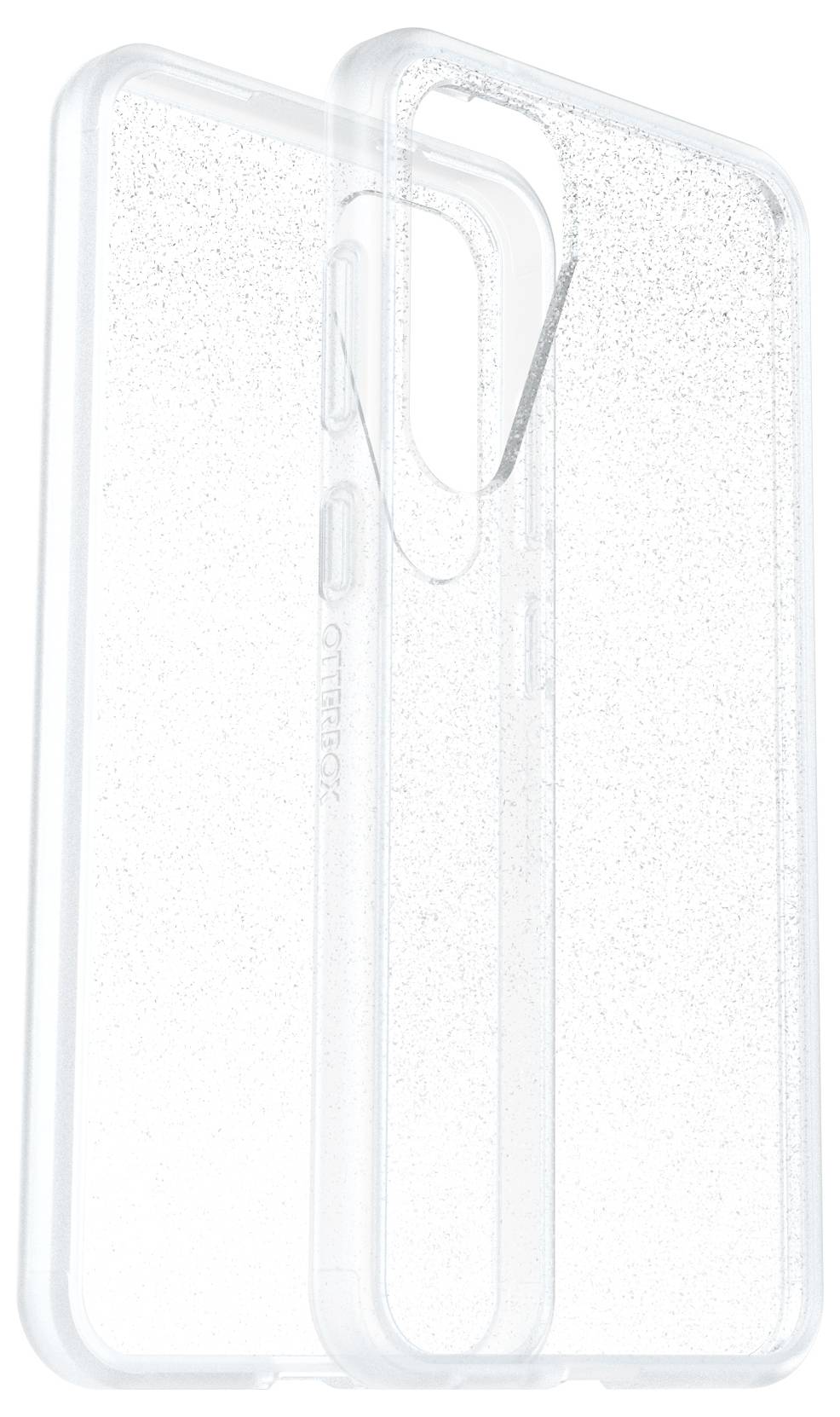 Przezroczyste etui na telefon z brokatem, które zapewnia ochronę i dodaje smartfonowi błyszczącego wyglądu.