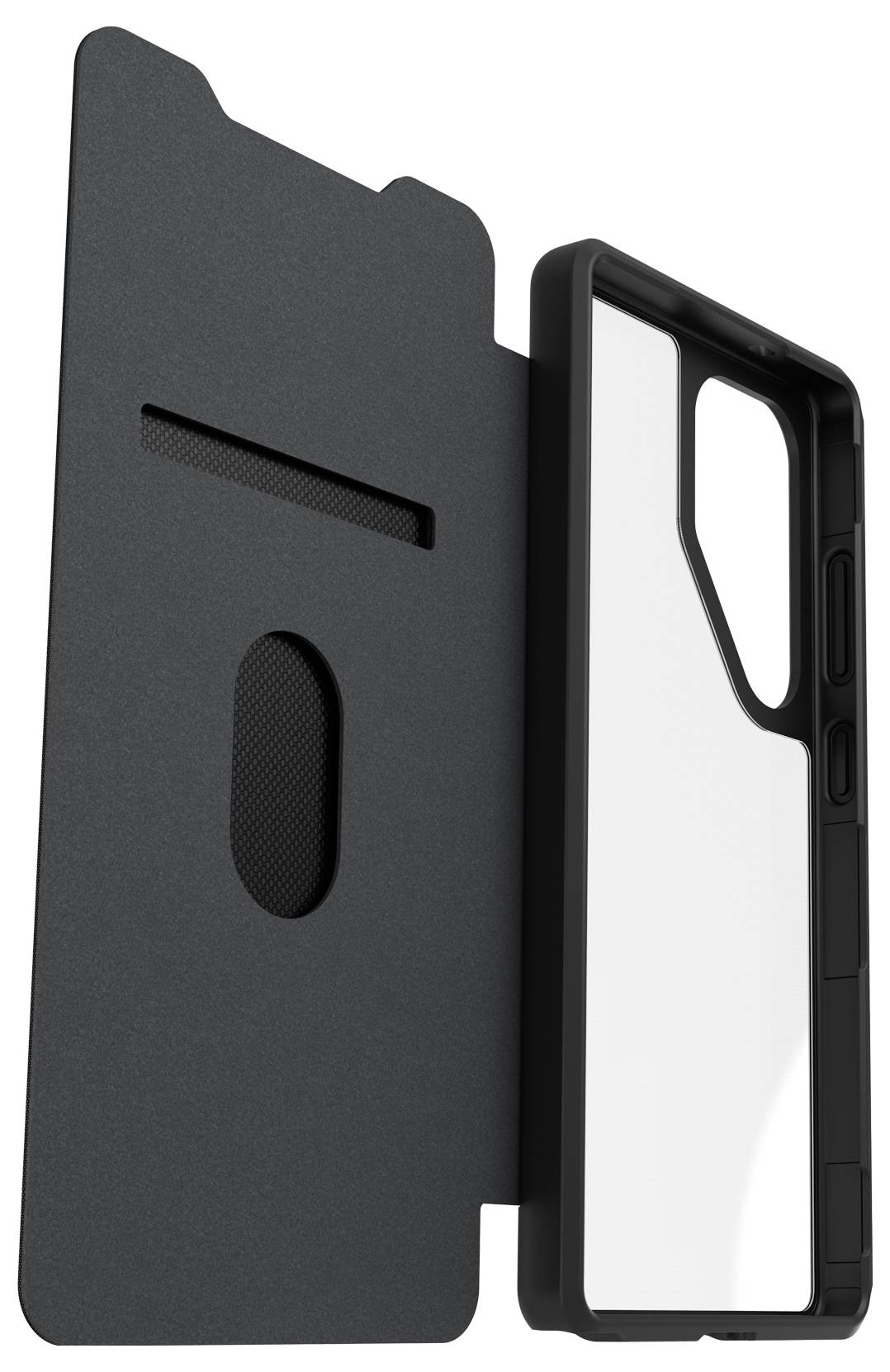 Otterbox React Series Folio Futerał booklet Samsung Galaxy S25 Ultra przeźroczysty, czarny Ładowarka indukcyjna 77-97834-3