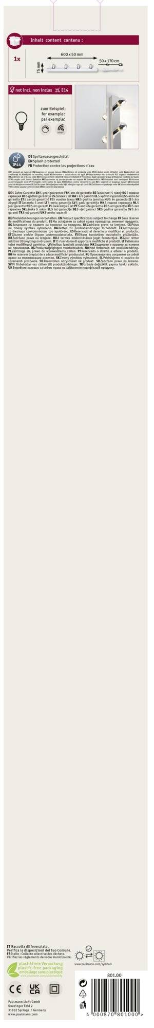 Lampa LED do lustra Paulmann Regula II 80100 chrom-8