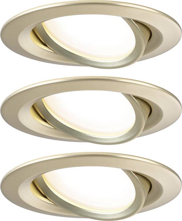 Oświetlenie wewnętrzne LED Paulmann Nova Coin 92404 Zestaw 3-elementowy 6 W 470 lm