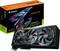 Widać kartę graficzną AORUS GeForce RTX 5070 Ti z trzema wentylatorami, przed opakowaniem prezentującym nazwę produktu.