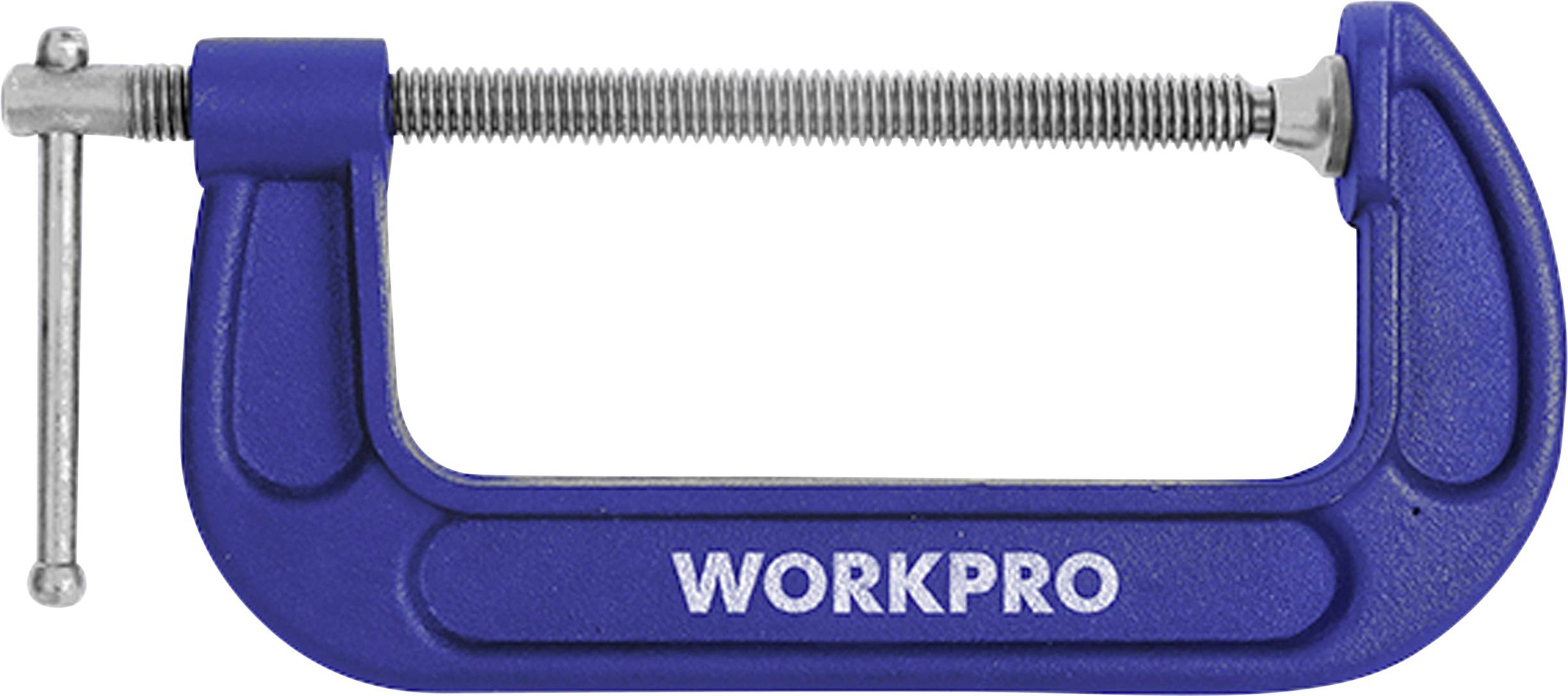 Затискач WorkPro WP232020 Максимальна ширина затискання: 150 мм Довжина виробу: 280 мм Подача: 150 мм