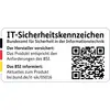 Oznaczenie bezpieczeństwa IT Federalnego Urzędu Bezpieczeństwa Informatycznego; Kod QR prowadzi do bsi.bund.de/it-sik/05016.