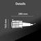 Rysunek techniczny cylindrycznego przedmiotu. Wymiary: 163 mm wysokości, 285 mm długości, z przyłączem kablowym po prawej stronie. Tekst u góry: 'Szczegóły'.
