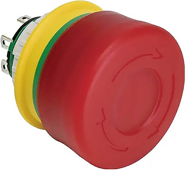 Аварійний вимикач Idec XA1E-LV3SG02Q4R з коротким корпусом, 250 В, 1 шт.