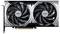 Karta graficzna MSI z dwoma wentylatorami w czarnej obudowie; odpowiednia do gier komputerowych i edycji wideo.